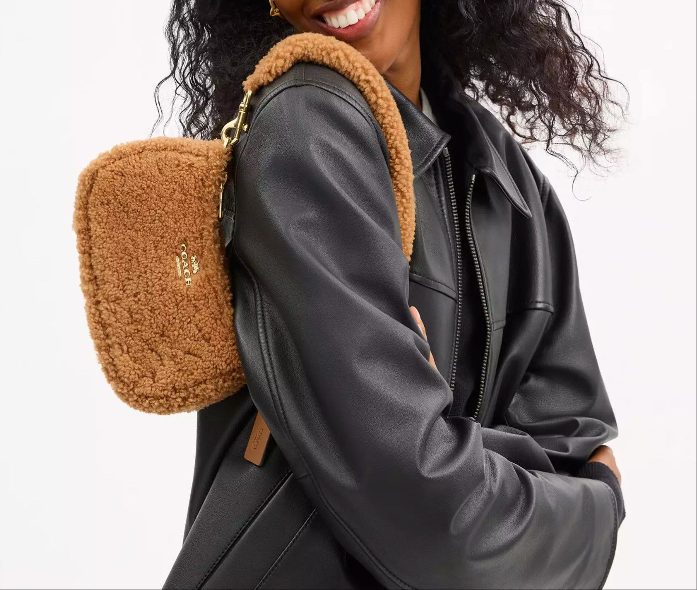 Coach Teri Mini Crossbody Bag In Shearling CDA84 Size ONE SIZE - 10 Thumbnail