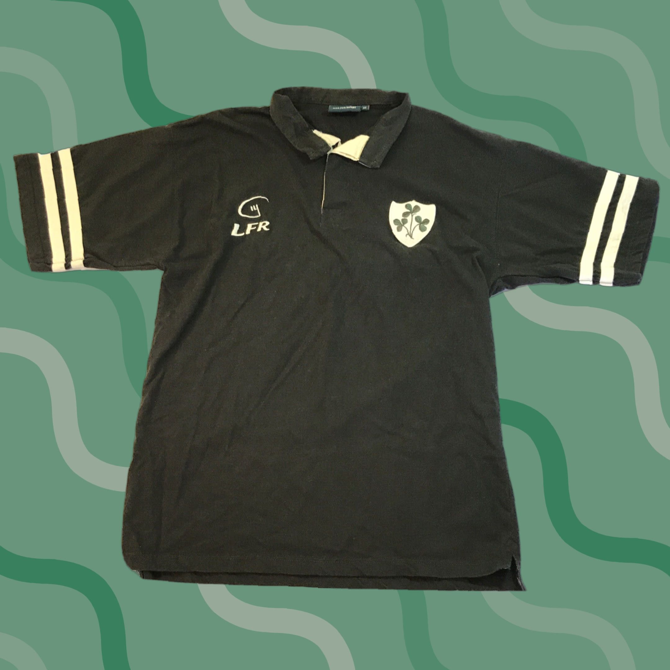 Vintage VINTAGE Rugby Polo Shirt Men M Green Embroidered Logo Scotland Ireland Irish Rugby 90s… Size US M / EU 48-50 / 2 - 1 Thumbnail