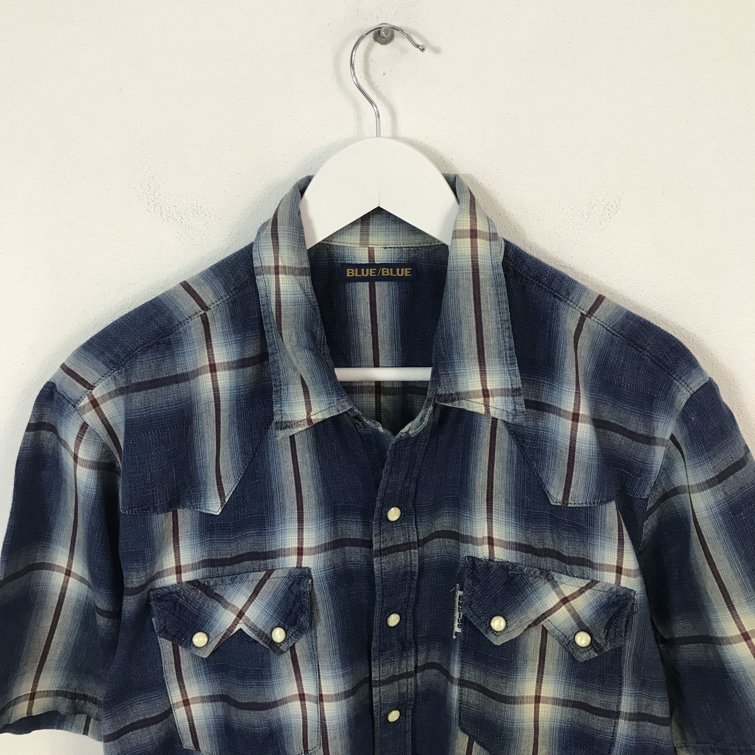 Blue Blue Japan blue blue Japan Worker Button Up Shirt Size US M / EU 48-50 / 2 - 2 Thumbnail