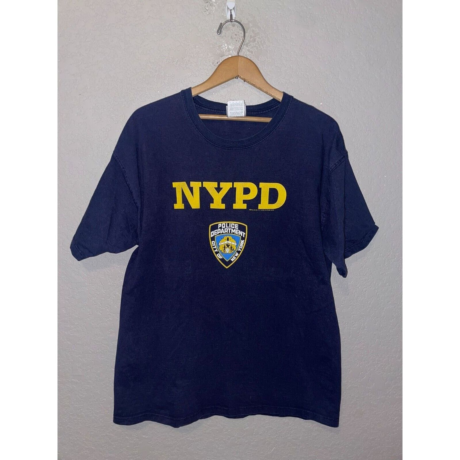 Jerzees Vintage NYPD Shirt New York Police Department Blue Tee Large Size US L / EU 52-54 / 3 - 4 Thumbnail