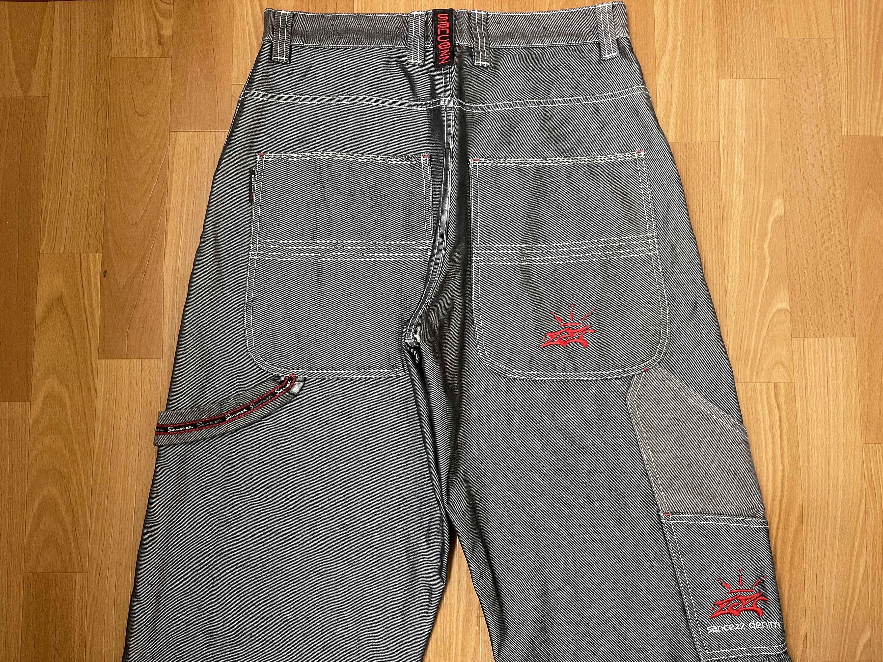 Other Sancezz jeans, shiny, vintage baggy, silver, metallic Y2K 32 Size US 32 / EU 48 - 5 Thumbnail