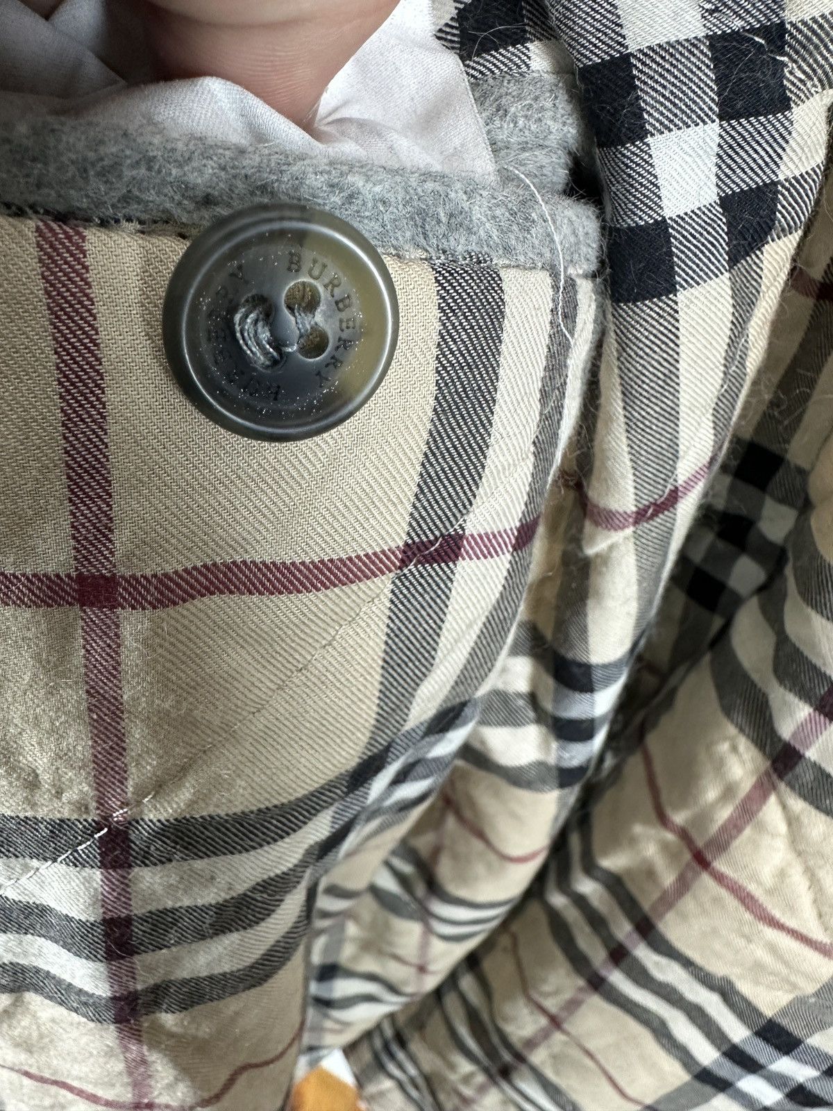 Burberry Burberry grey woolen coat Size L / US 10 / IT 46 - 9 Thumbnail
