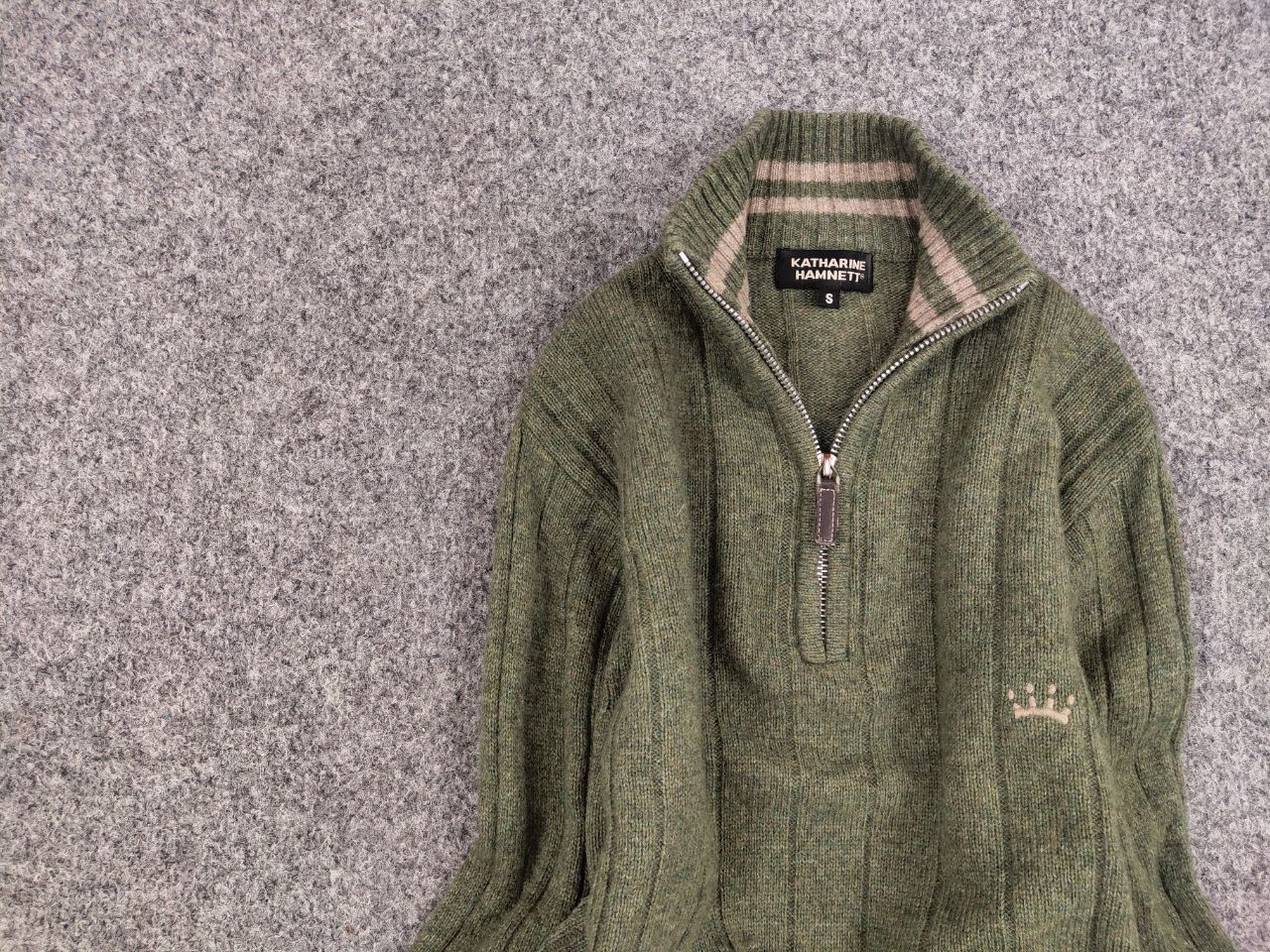 Katharine Hamnett London Vintage Katharine Hamnett Design Light Zip Wool Sweater Size US S / EU 44-46 / 1 - 11 Thumbnail