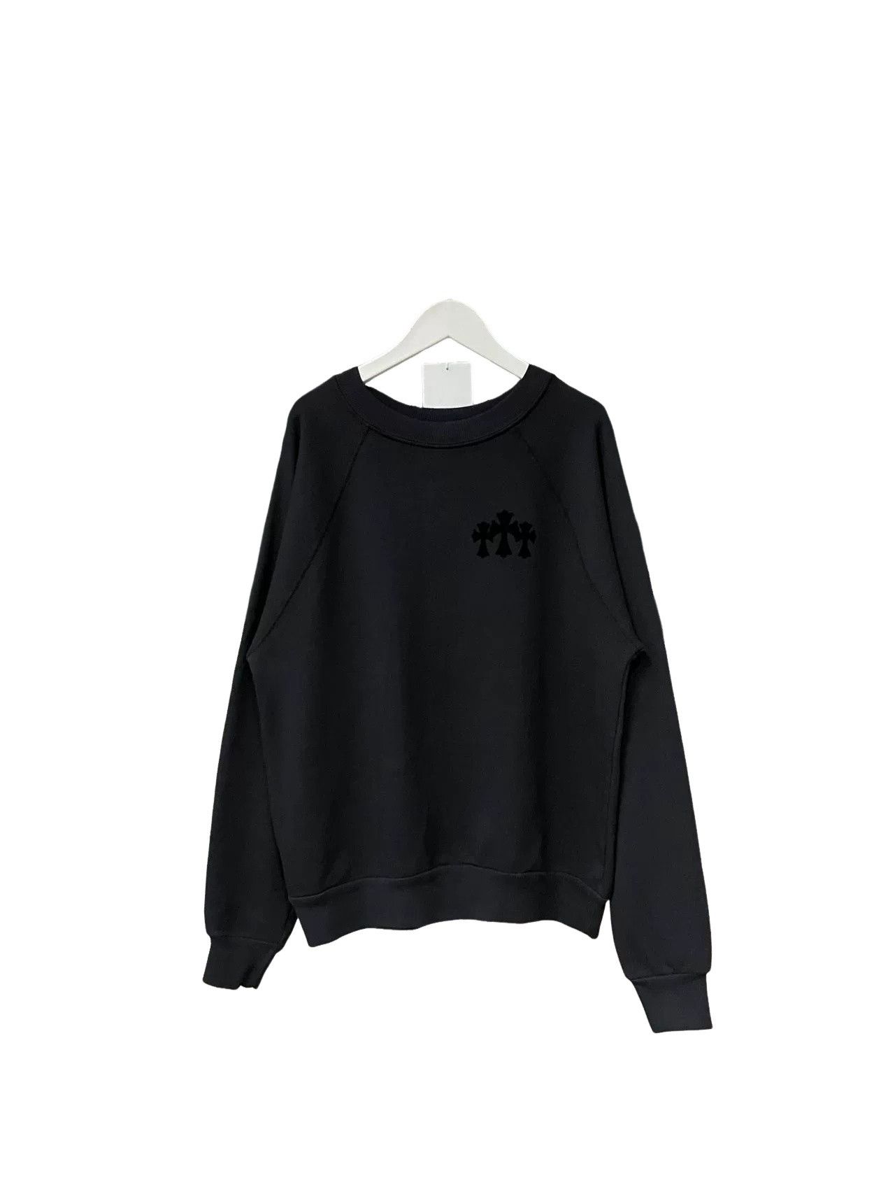Chrome Hearts Chrome Hearts Flocked Cross Sweatshirt Size L Size US L / EU 52-54 / 3 - 1 Thumbnail