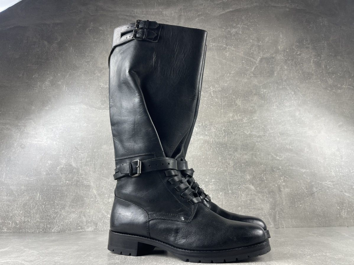 Polo Ralph Lauren Polo Ralph Lauren Officer Riding Boots Black Leather Vibram Size US 9 / IT 39 - 2 Thumbnail