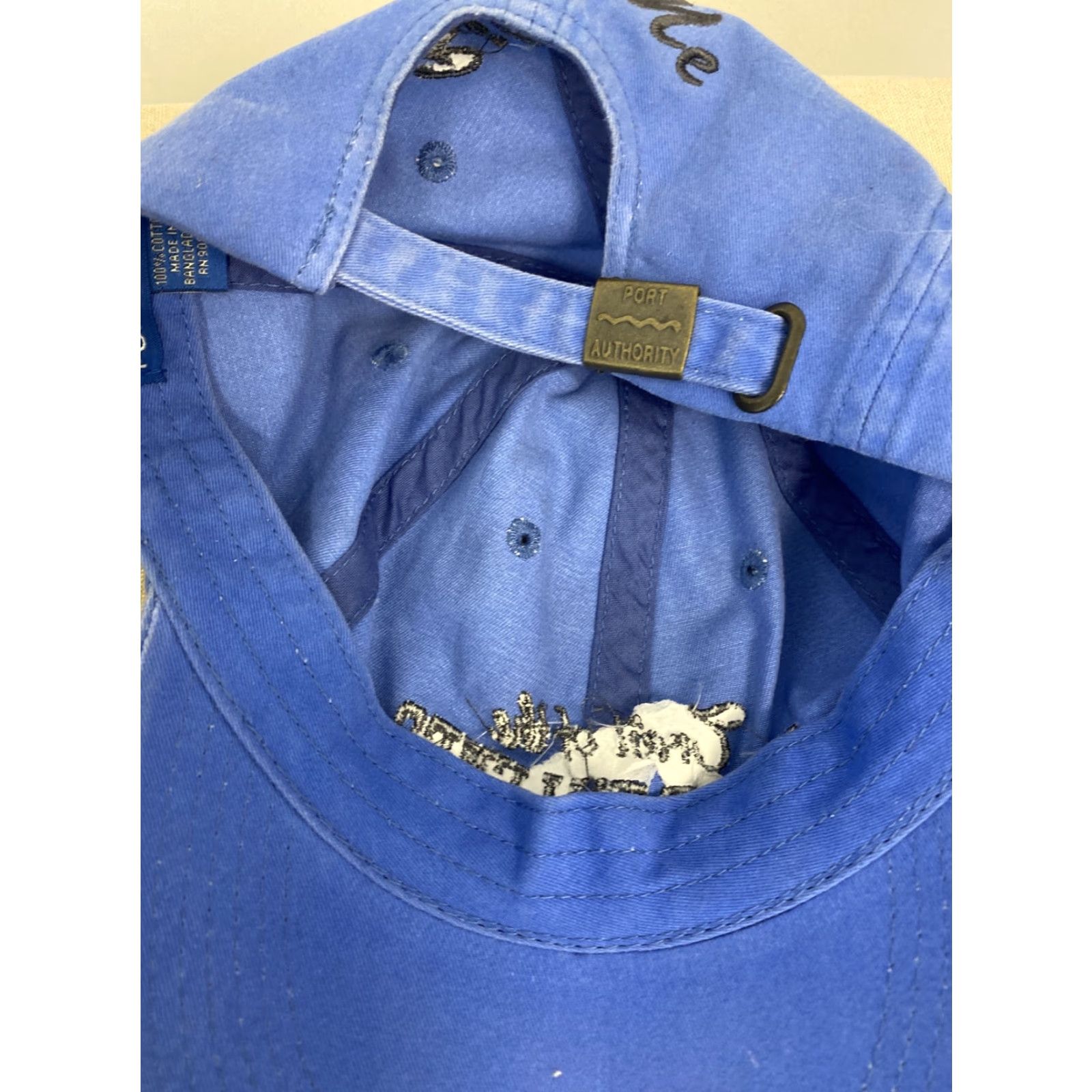 Port Authority Port Authority Hat Blue Cotton Strapback American Cap Adjustable Men Baseball Cap Size ONE SIZE - 7 Thumbnail