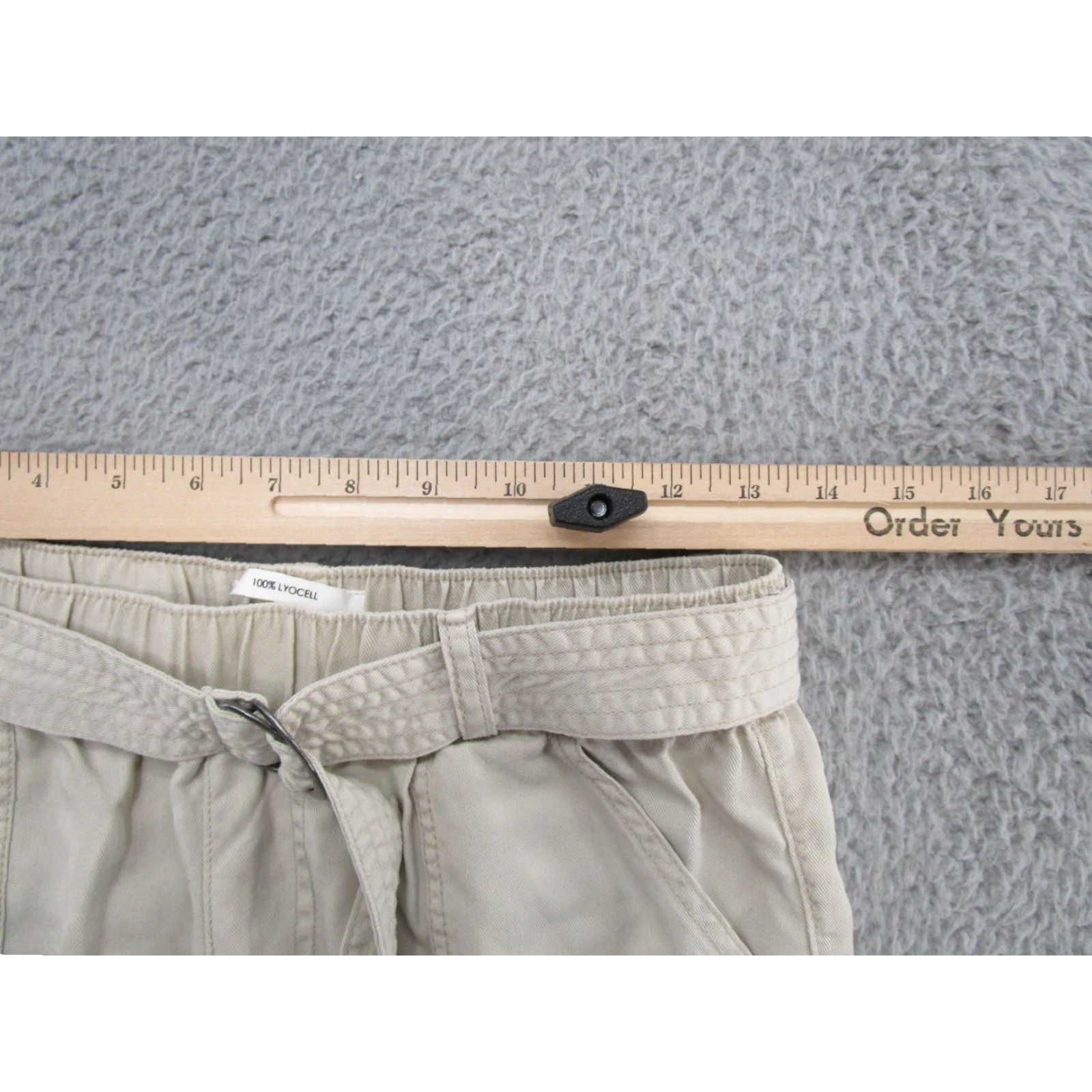Nicole Miller Nicole Miller Women's Jogger Pants 100% Lyocell Size Small Beige Lyocell Jogger Pants Womens Short/Regular Fit Relaxed Size 28" / US 6 / IT 42 - 5 Thumbnail