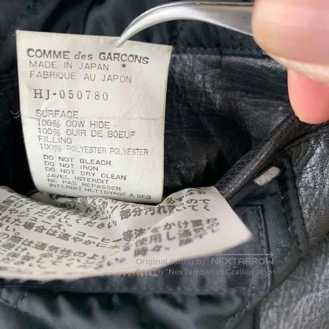 Comme des Garcons Comme des Garçons Men's Leather Jacket. Size US M / EU 48-50 / 2 - 5 Thumbnail
