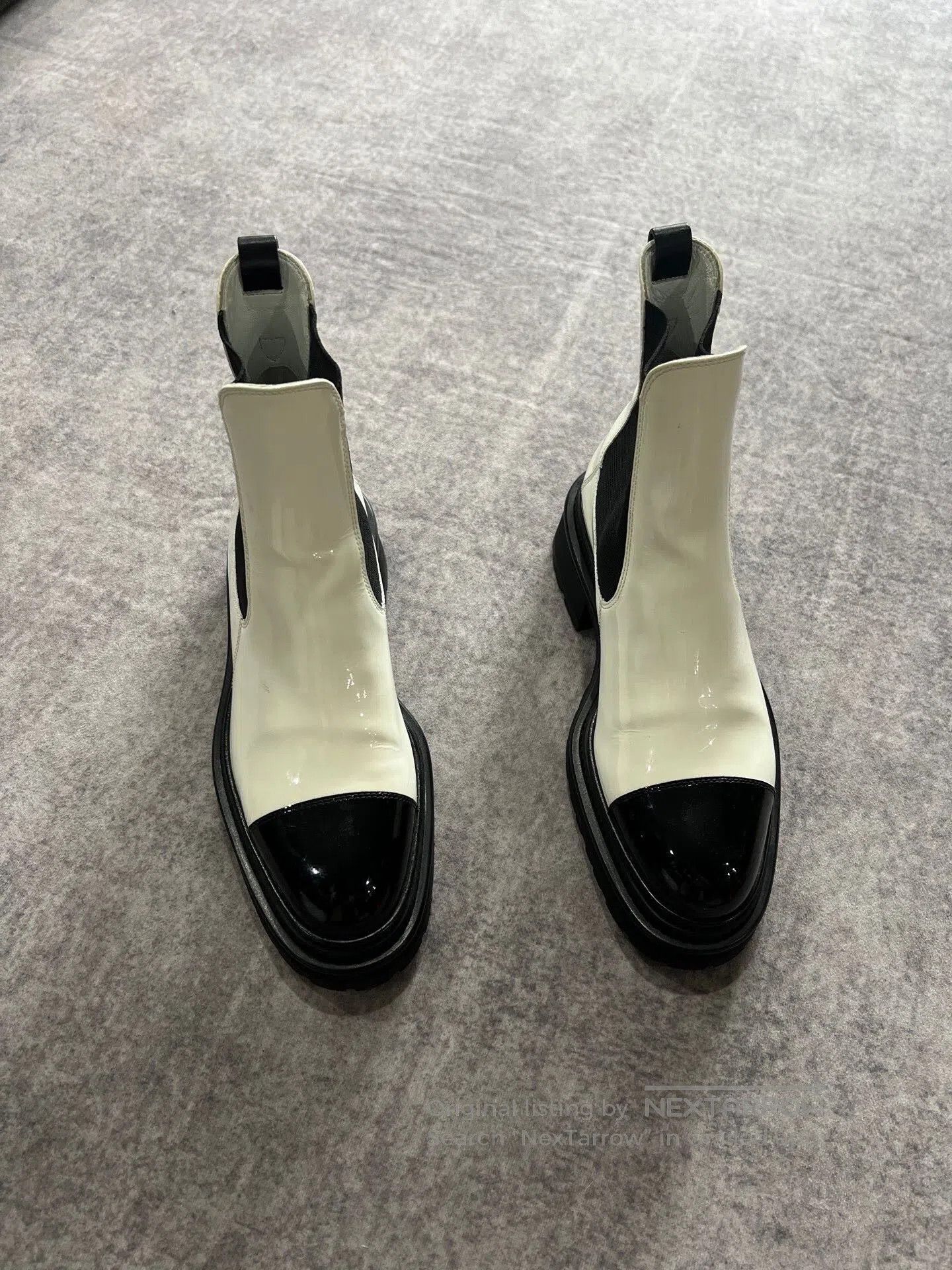 Chanel Chanel Black and White Ankle Boots| Size US 6 / IT 36 - 2 Thumbnail