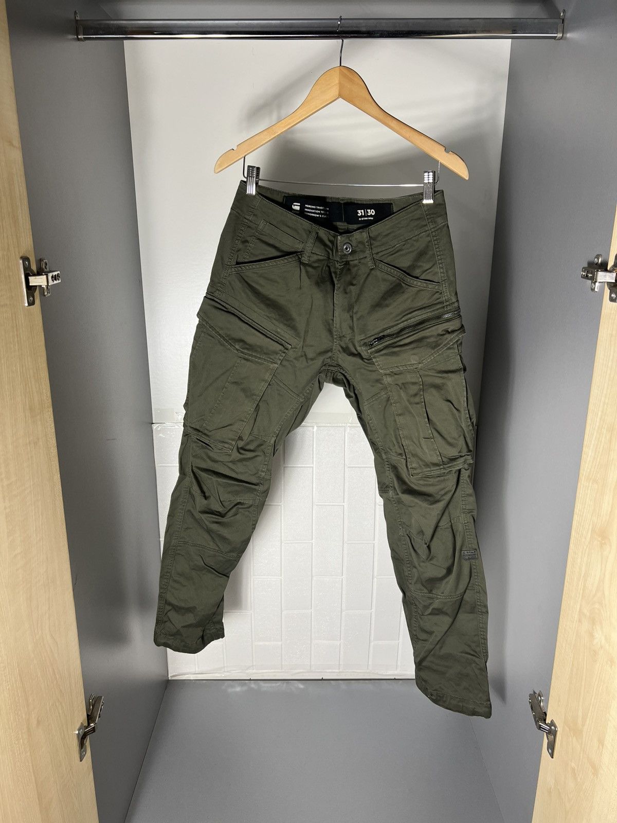 G-Star × Japanese Brand VERY RARE G STAR RAW MULTIPOCKET CARGO PANTS JAPAN STYLE Y2K Size US 31 - 4 Thumbnail