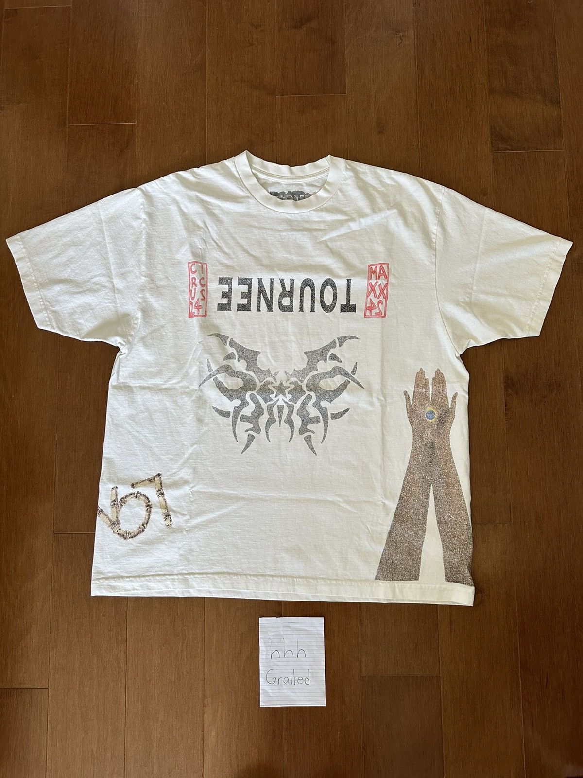 Travis Scott LONDON EXCLUSIVE UTOPIA TOUR TEE TRAVIS SCOTT Size US XL / EU 56 / 4 - 4 Thumbnail