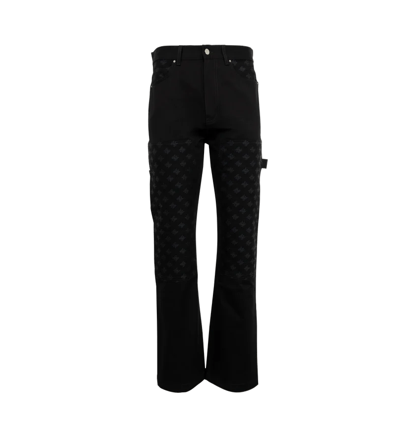 o1h1sh10525 Ma Jacquard Carpenter Pant in Black
