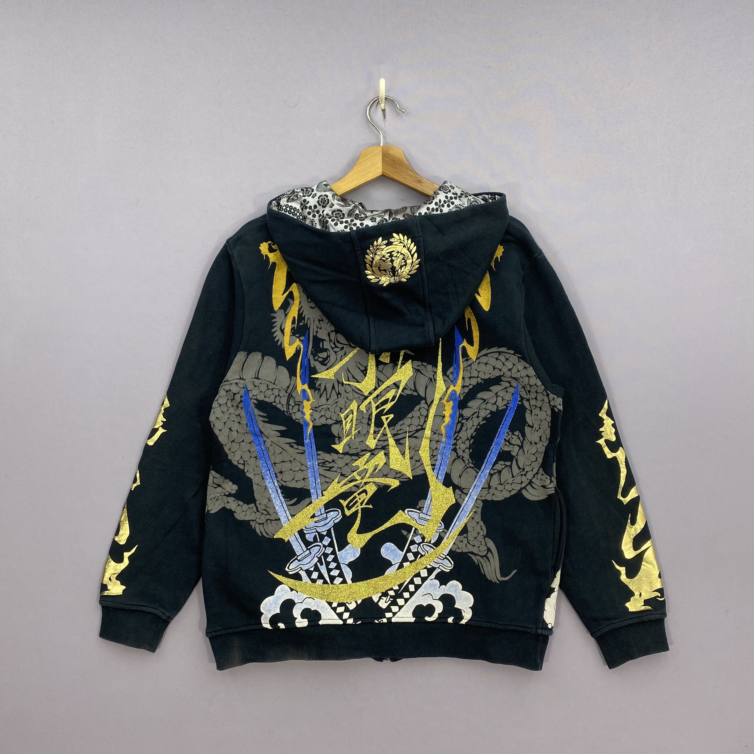 Japanese Brand Vintage Y2K Senbu Sukajan Hoodie OVP Dragon Zipper Sweater Size US M / EU 48-50 / 2 - 2 Thumbnail