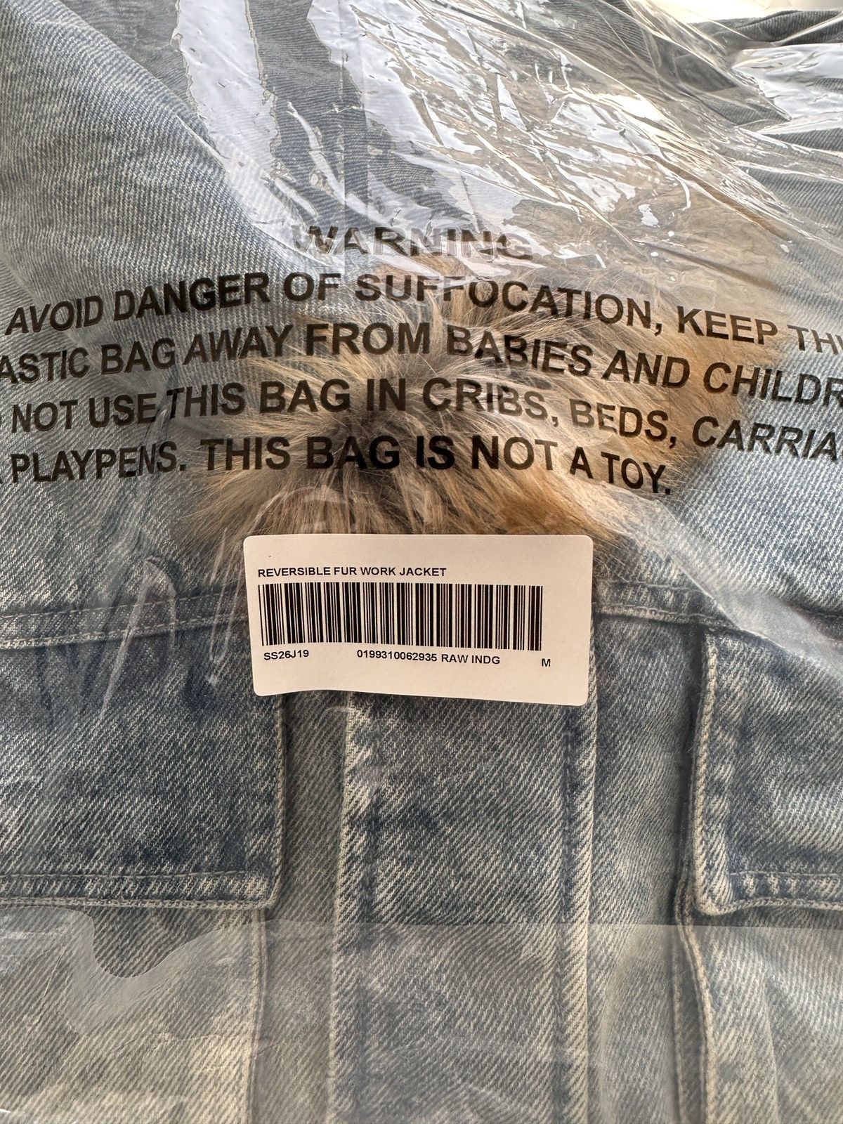 Supreme Supreme SS26 Reversible Faux Fur Hooded Work Jacket Denim Size US M / EU 48-50 / 2 - 6 Thumbnail