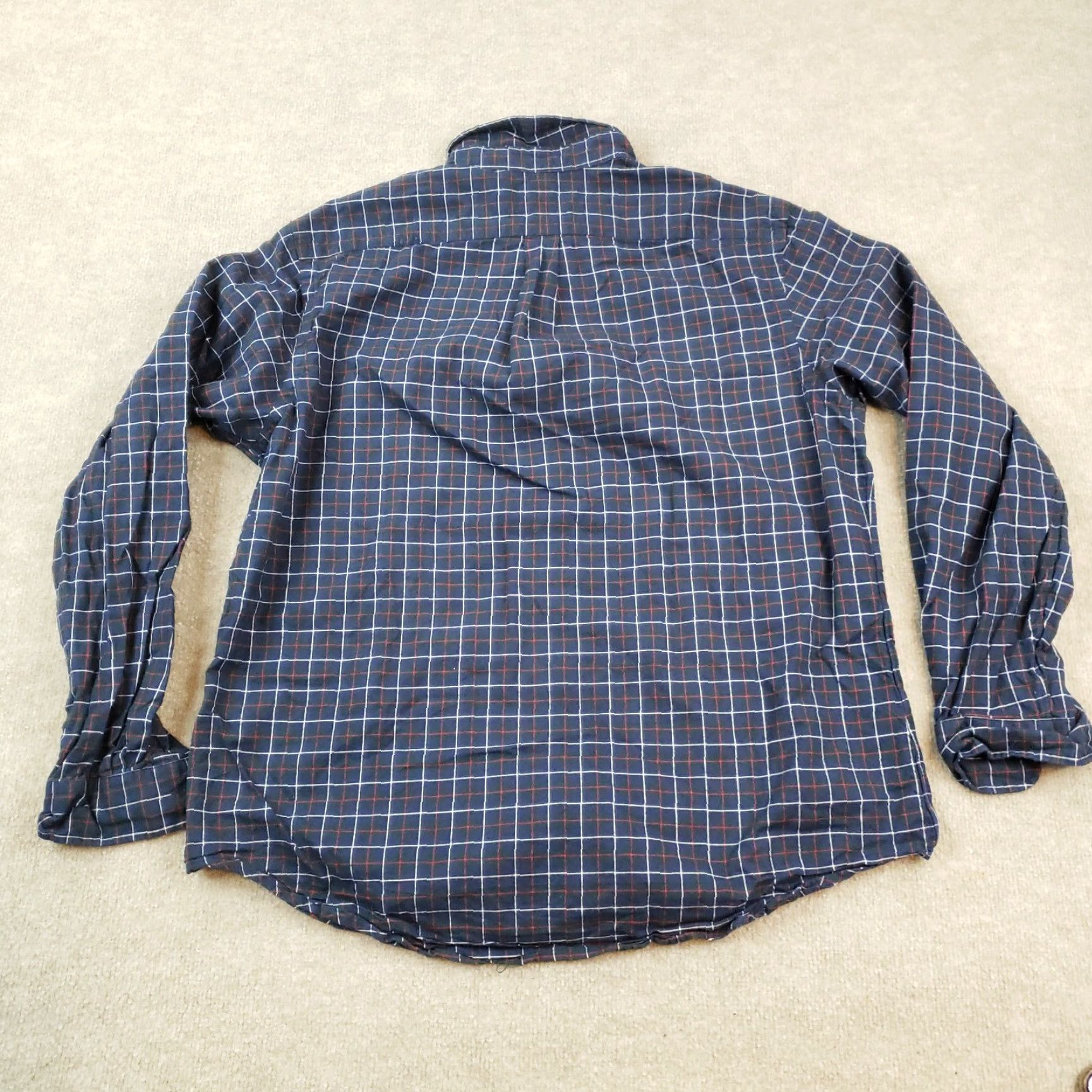Ralph Lauren Ralph Lauren Blue Plaid Long Sleeve Button Up Shirt Mens Extra Large Size US XL / EU 56 / 4 - 8 Thumbnail