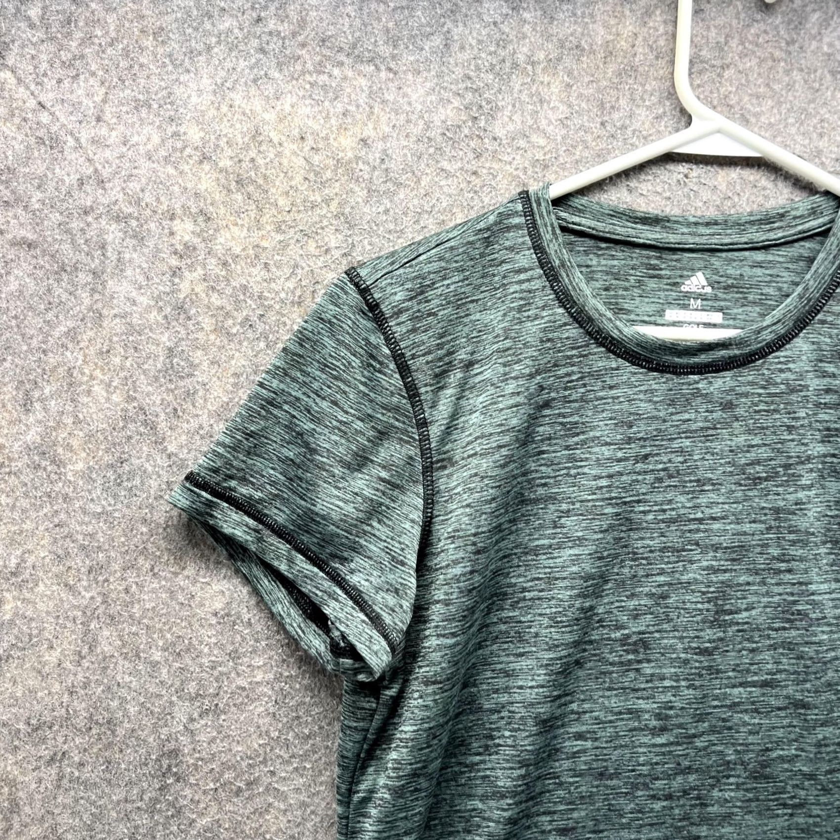Adidas VINTAGE Adidas Shirt Women Medium Heather Green Athletic Golf Golfer Gym Size M / US 6-8 / IT 42-44 - 3 Thumbnail
