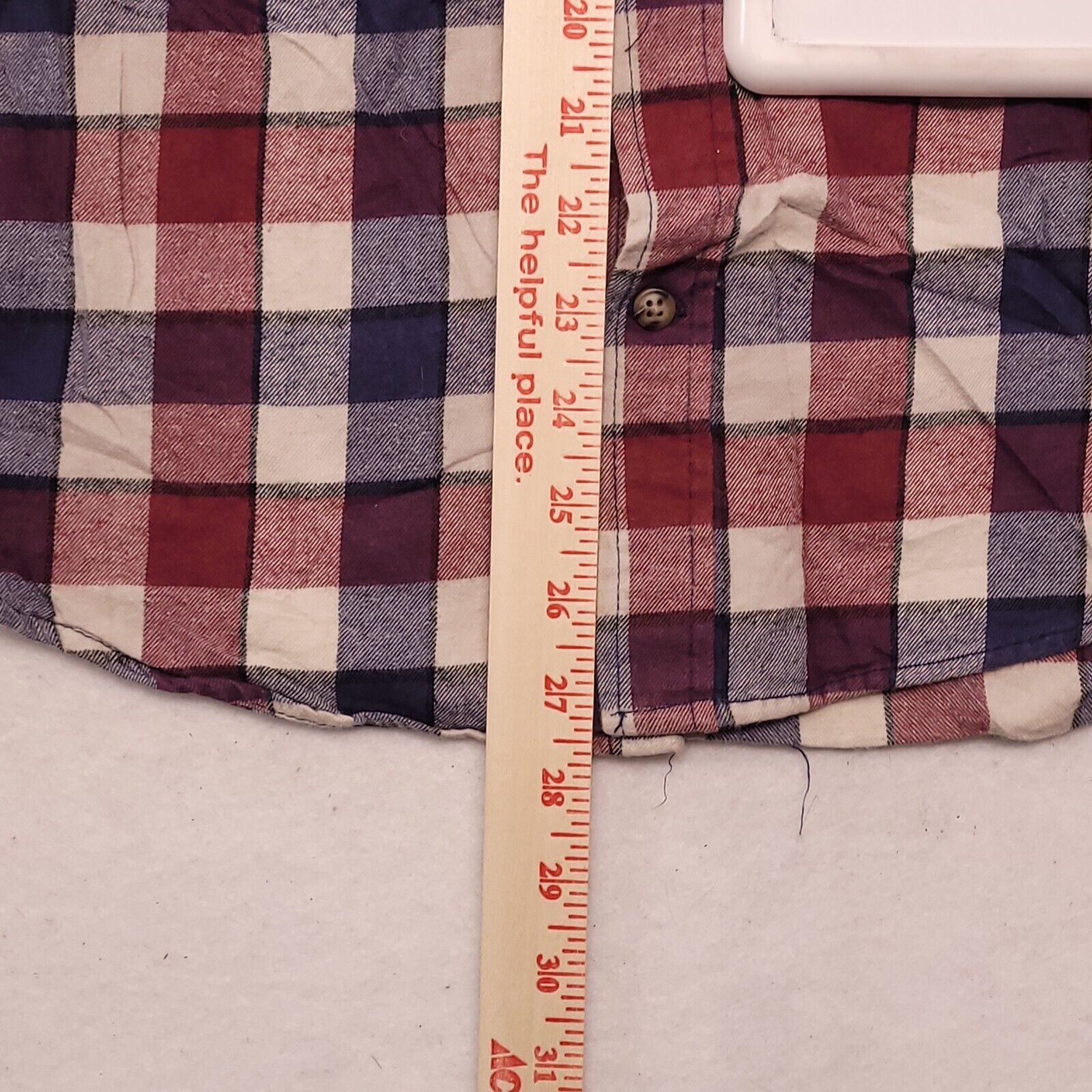Merona Merona Gingham Flannel Shirt Mens Size Small S Red Blue Size US S / EU 44-46 / 1 - 7 Thumbnail