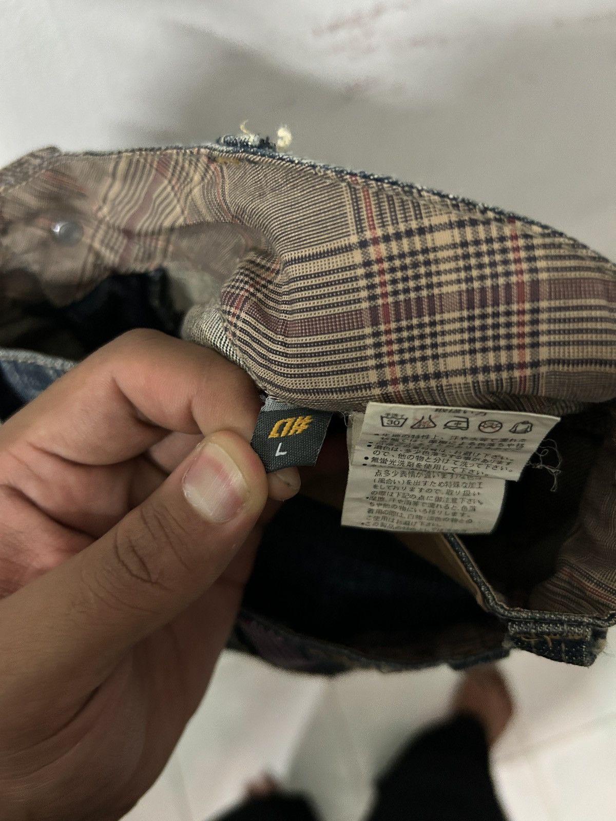 Alphanumeric × Japanese Brand × Vintage Crazy Double Waist Alpha Numeric Sick Acid Wash Design Size US 35 - 10 Thumbnail