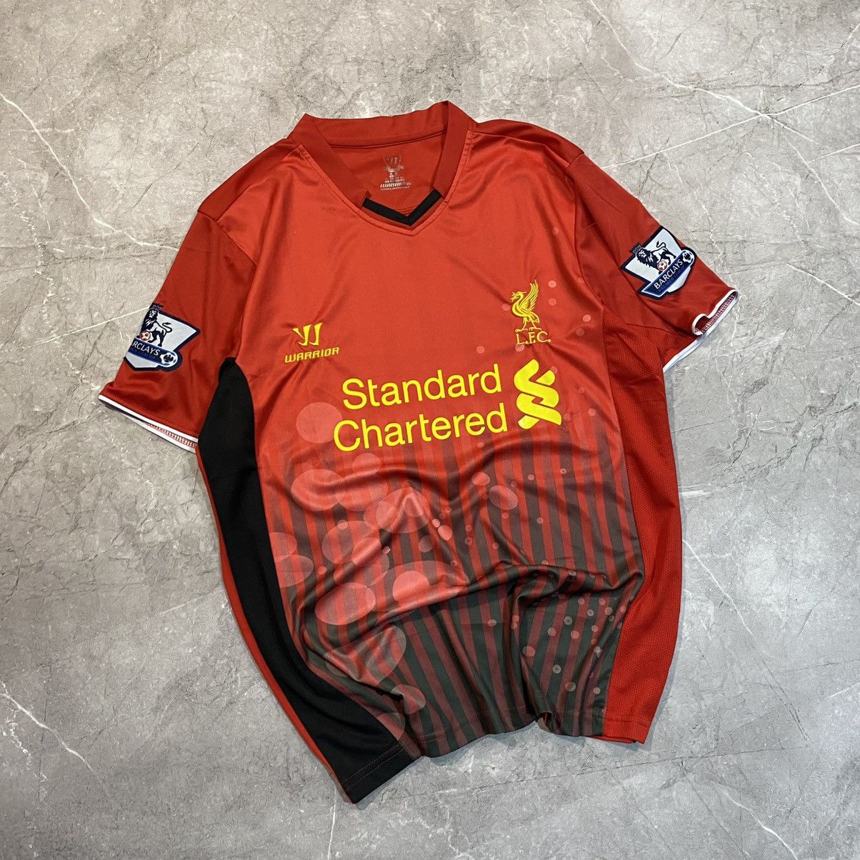 Warrior VINTAGE LIVERPOOL WARRIOR TEE SOCCER JERSEY BARCLAYS Size US XL / EU 56 / 4 - 1 Thumbnail