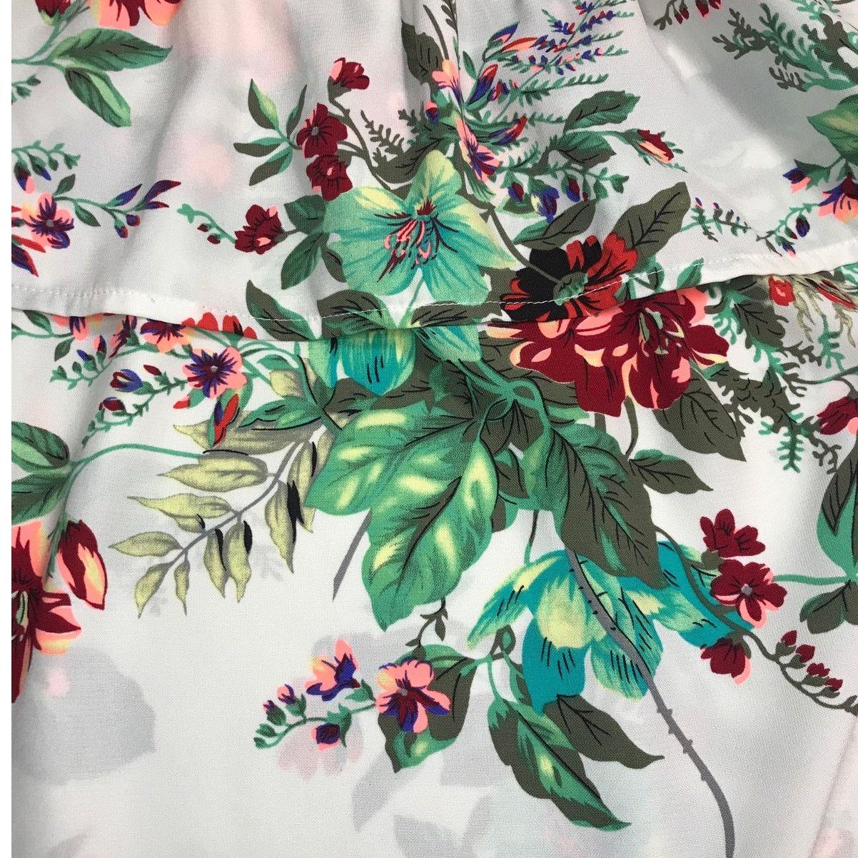 Other Coverstitched Floral Ruffle Off the Shoulder Blouse L Size L / US 10 / IT 46 - 5 Thumbnail