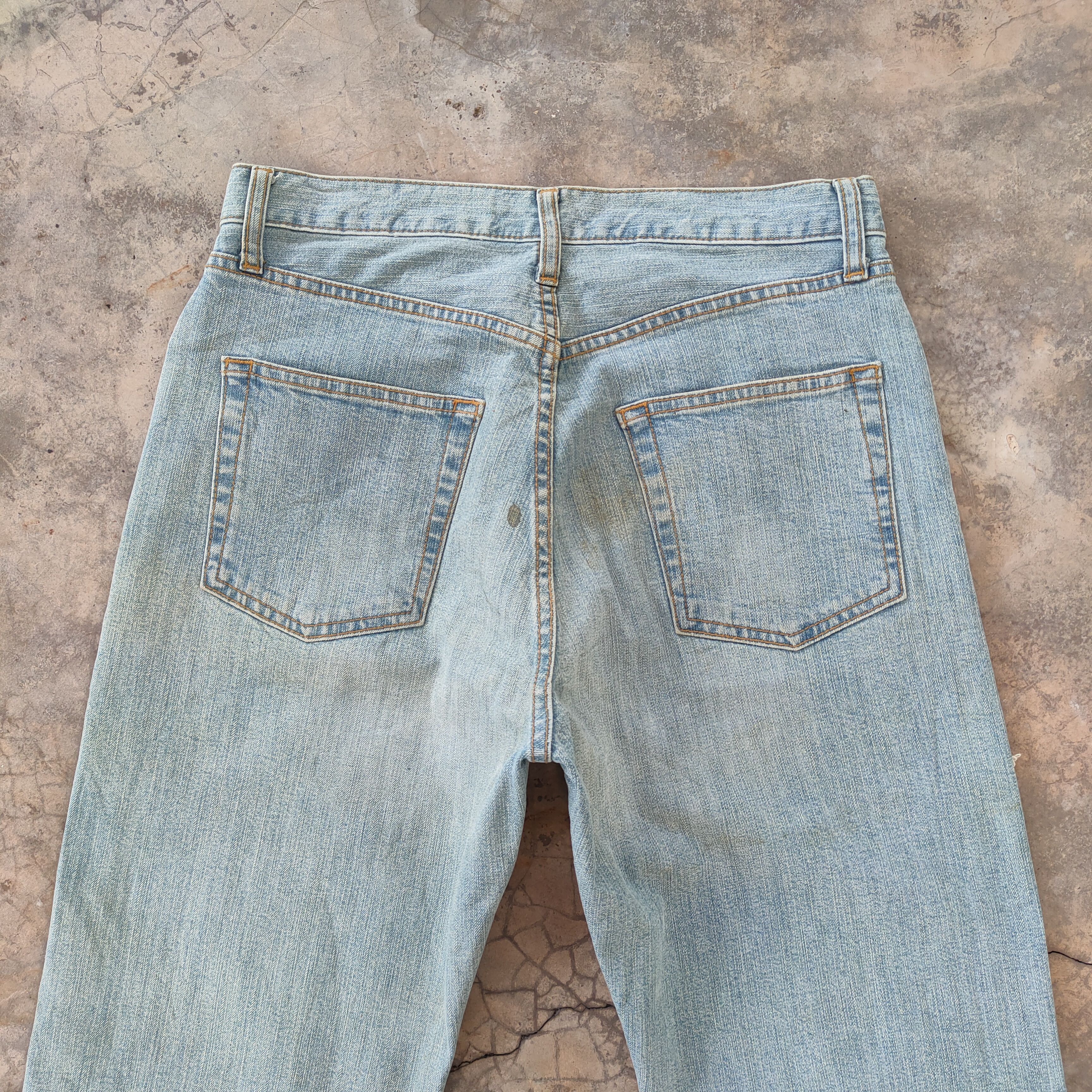 Japanese Brand × Jean × Vintage W30 VINTAGE JAPANESE FADED RIPPED DISTRESSED JEANS PANTS Size US 30 / EU 46 - 10 Thumbnail