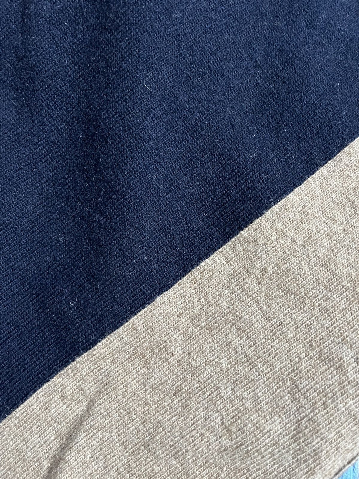 Drake's DRAKE`S LONDON Unisex Scotland Lambswool Blue Brown Scarf Size ONE SIZE - 7 Thumbnail