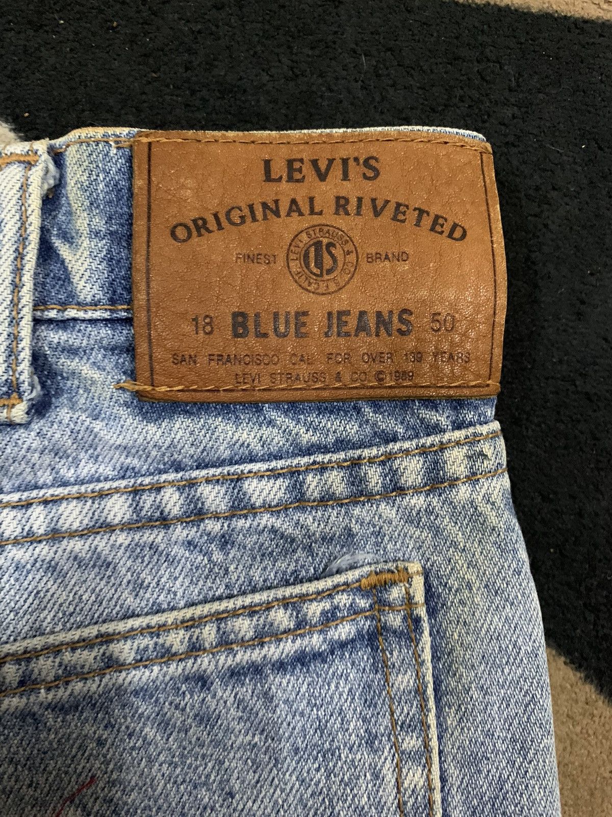 Levi's Vintage 1989s Levis Japan Original Riveted Big E Jeans Size US 32 / EU 48 - 13 Thumbnail