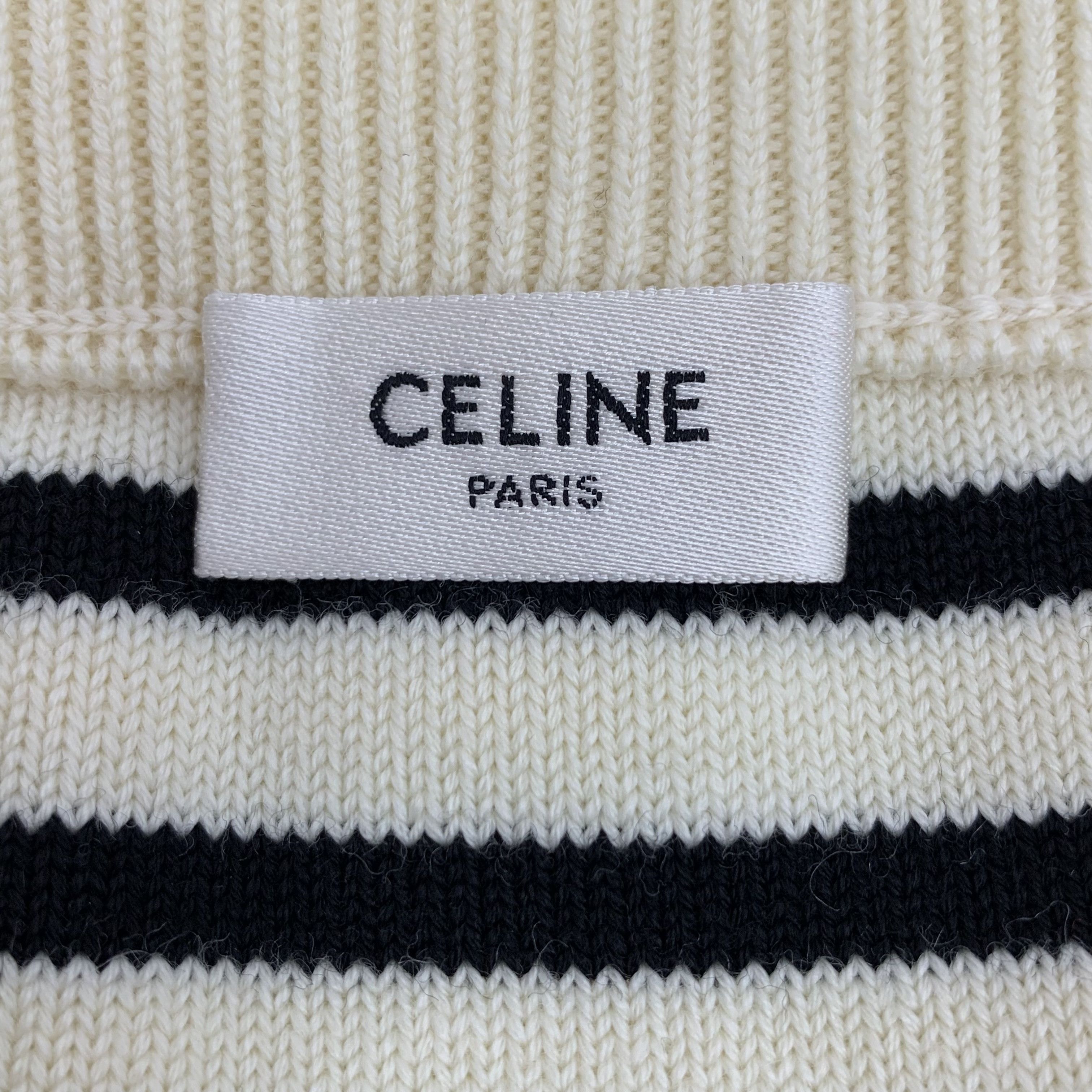 Celine Celine Colorblock Striped Top with Gold Button (Size S) Size S / US 4 / IT 40 - 2 Thumbnail