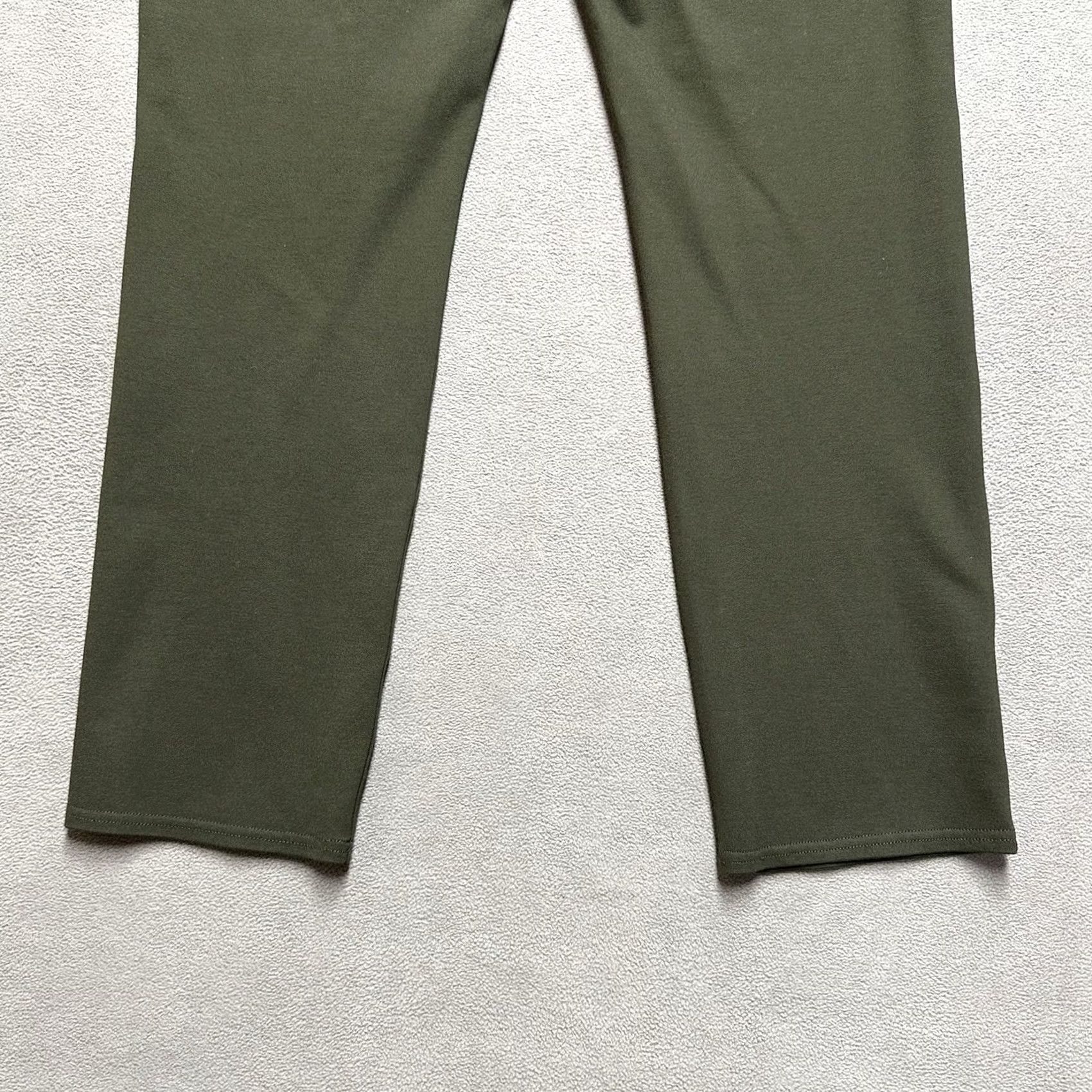 Vintage Chico's Pants Womens 14R Green Ponte Straight Leg Work Career Stretch Size 36" / US 14 / IT 50 - 6 Thumbnail
