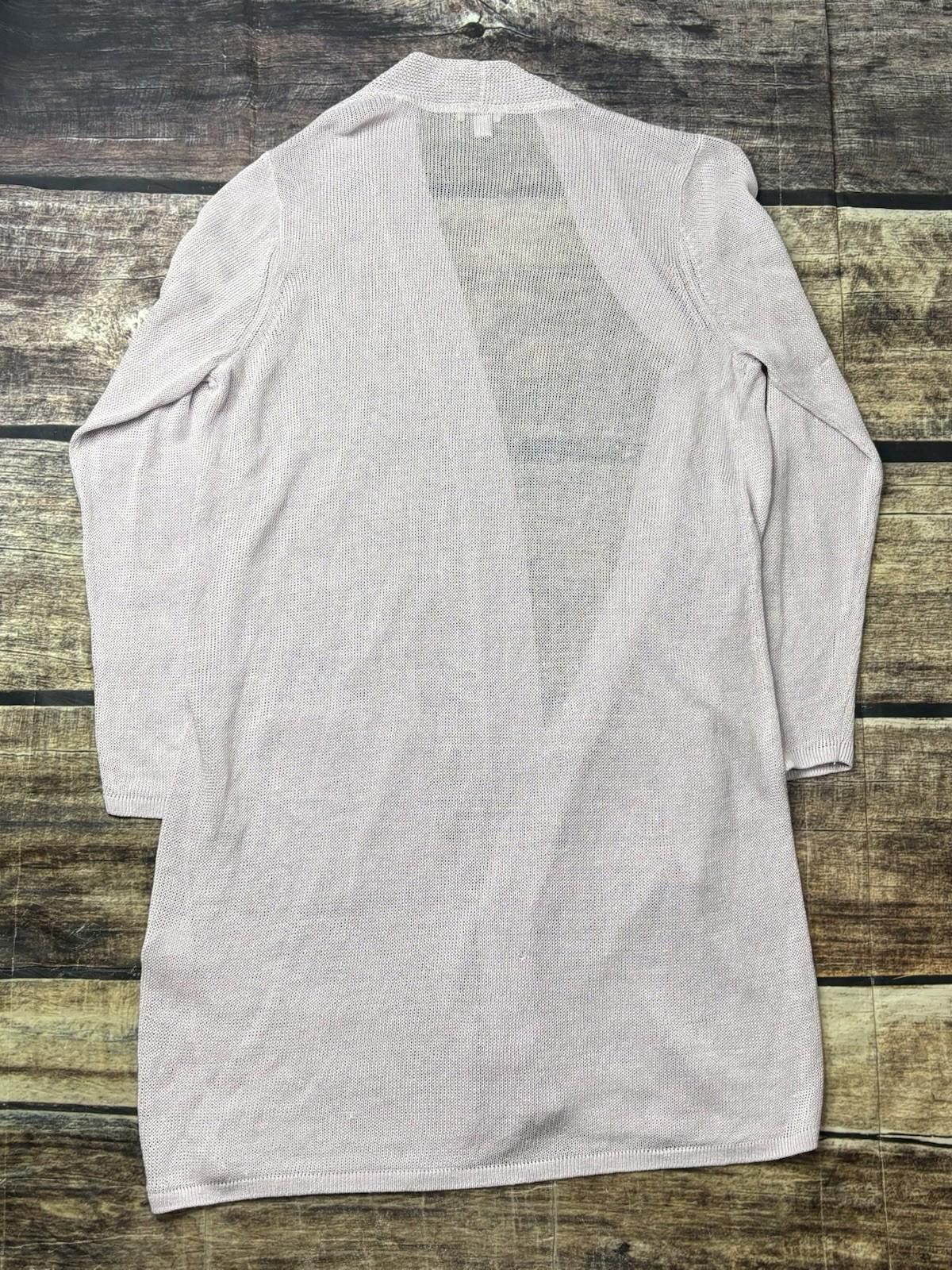 Other J Jill Cardigan Sweater Womens Medium Linen Blend Long Pink Size M / US 6-8 / IT 42-44 - 3 Thumbnail