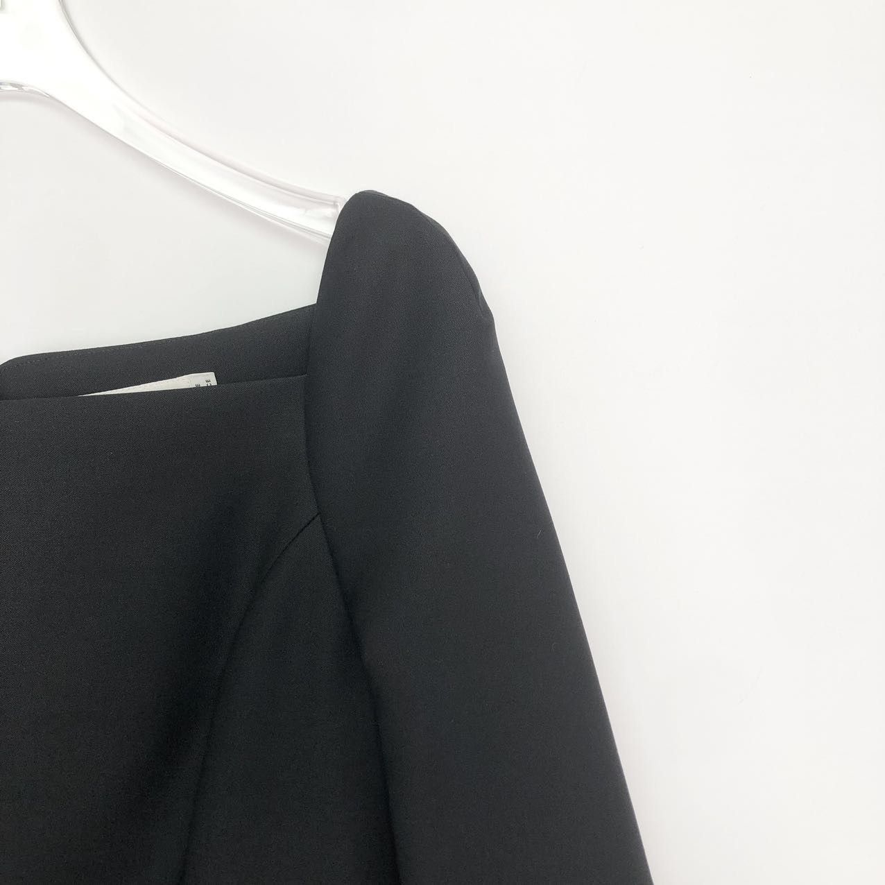 Dior Dior Wool Texture Long Split Hem Black Dress K26WX Size XS / US 0-2 / IT 36-38 - 3 Thumbnail