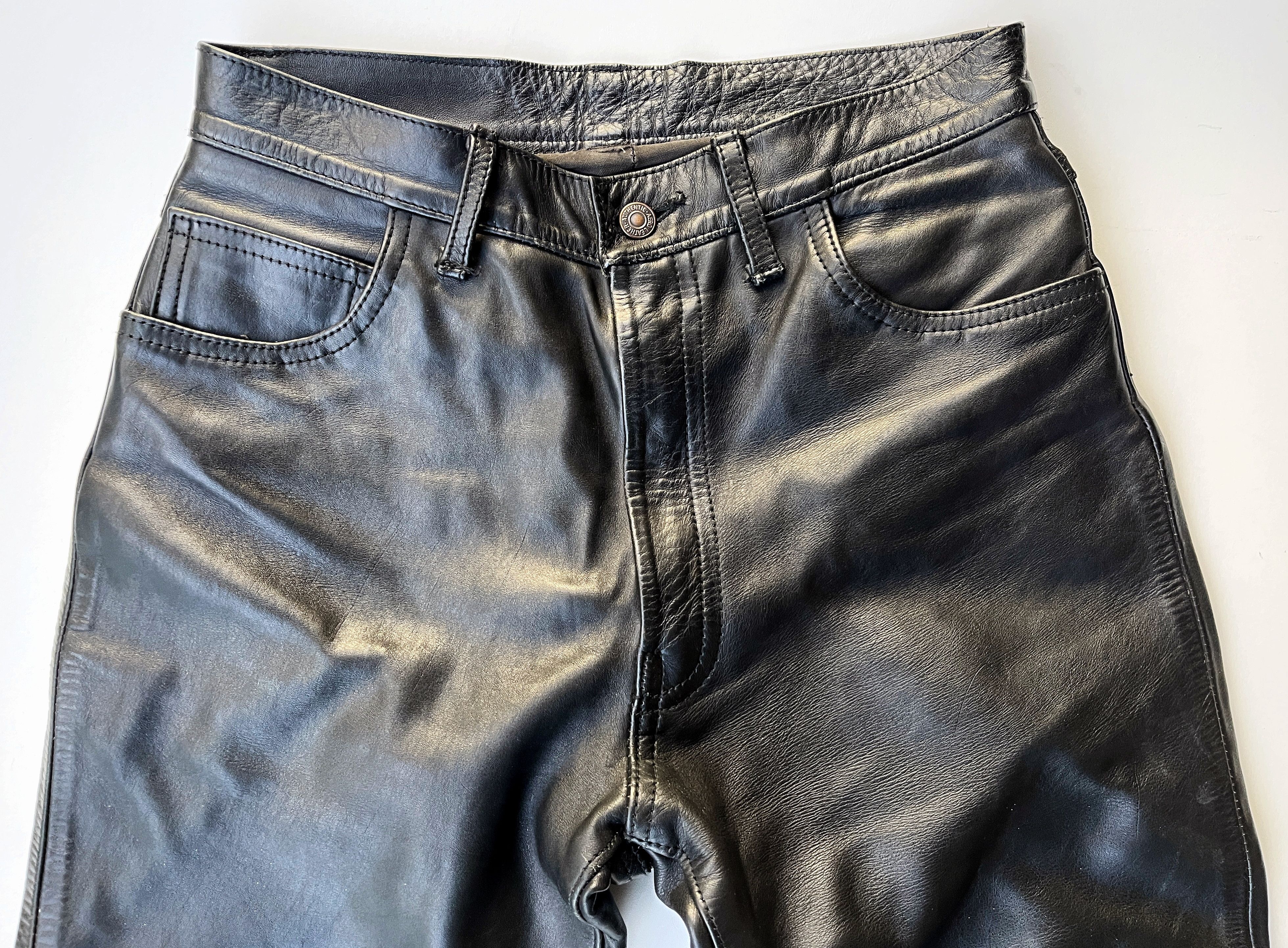 Aero Leathers AERO LEATHERS Leather Trousers (Leather Jeans) Size US 31 - 2 Thumbnail