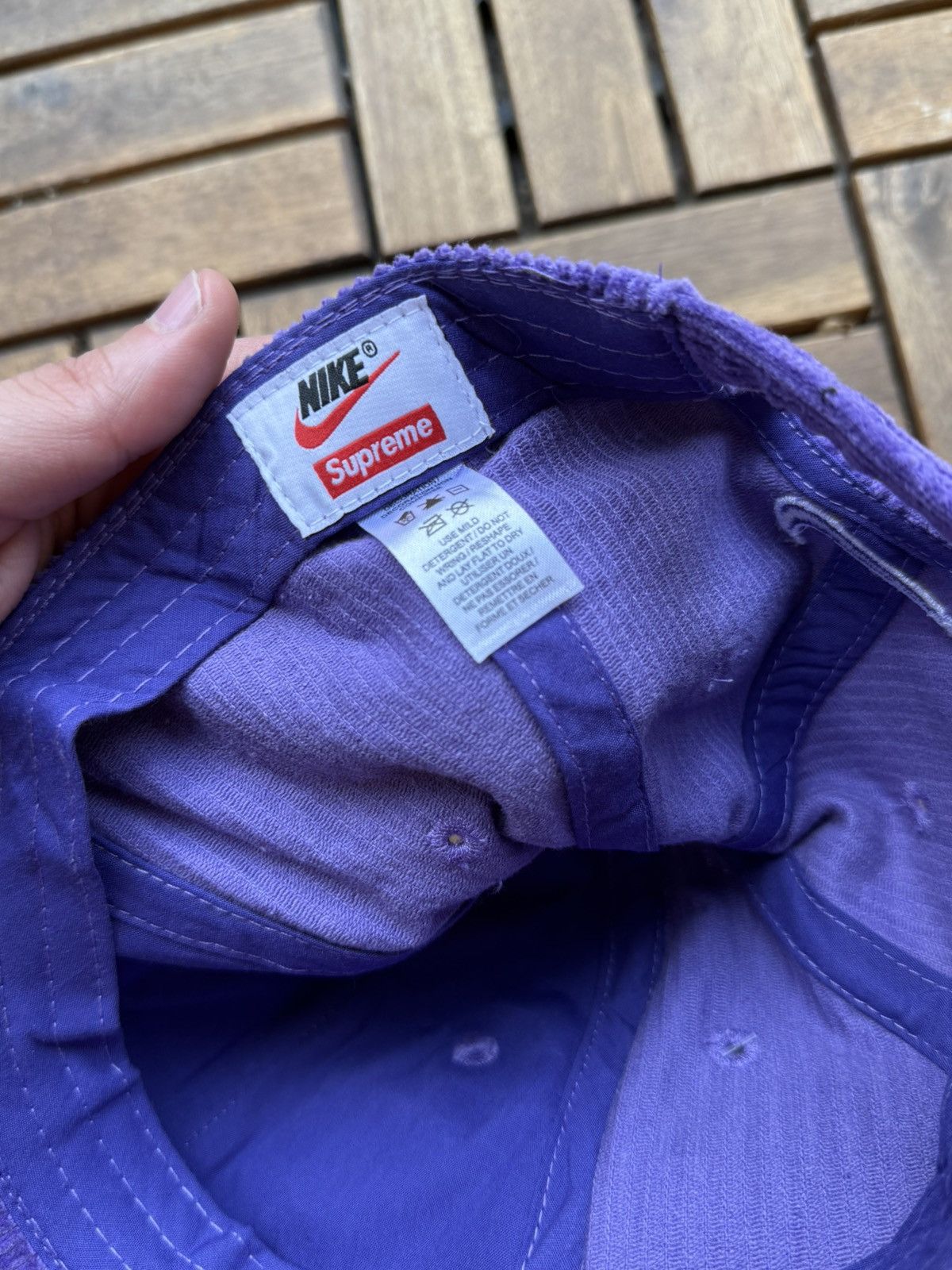 Supreme 🟣 Supreme x Nike Corduroy 6-Panel – Viola (SS22) Size ONE SIZE - 5 Thumbnail