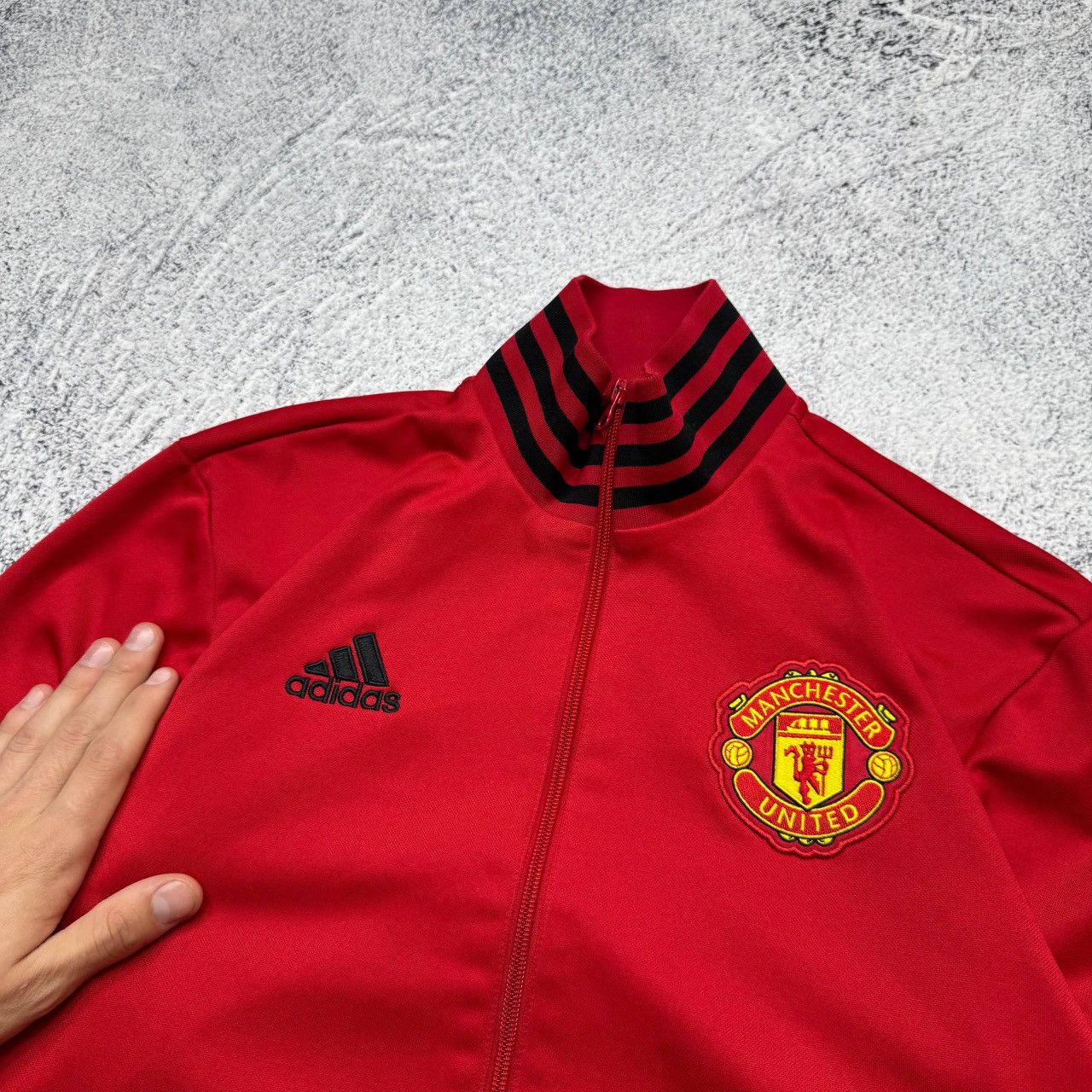 Adidas Adidas Manchester United 2018/2019 Football Track Top Zip Size US M / EU 48-50 / 2 - 9 Thumbnail