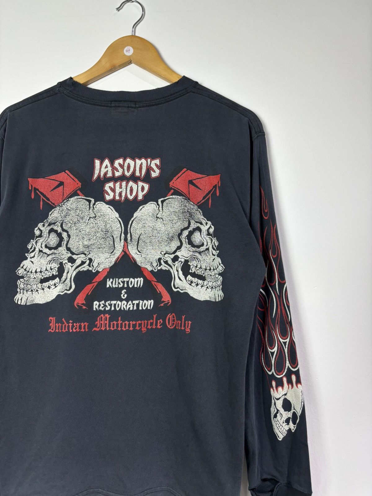 Indian Motorcycle Vintage distressed 2000’s Indian motorcycle kustom shop Size US M / EU 48-50 / 2 - 3 Thumbnail
