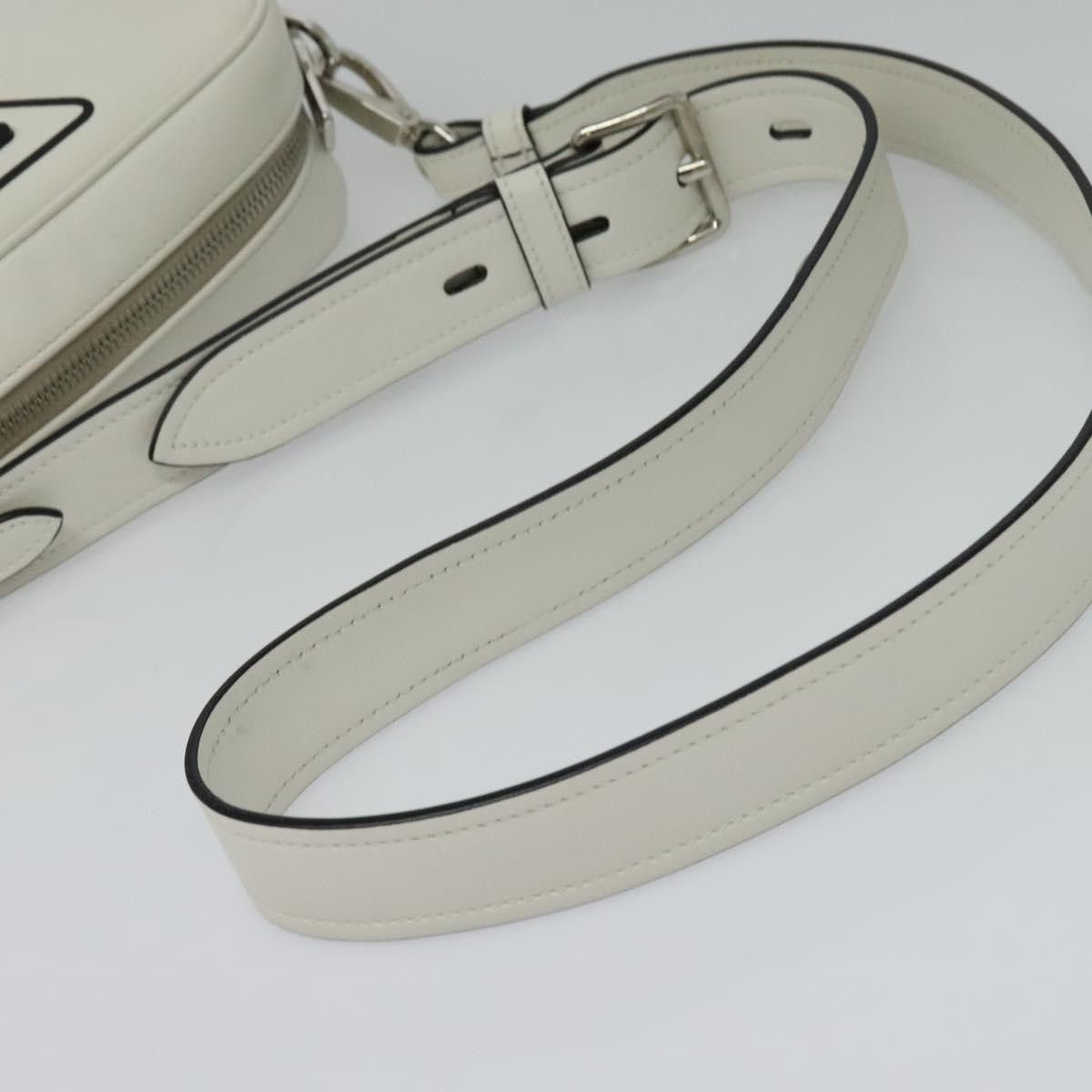 Prada PRADA Shoulder Bag Leather White Silver Size ONE SIZE - 7 Thumbnail