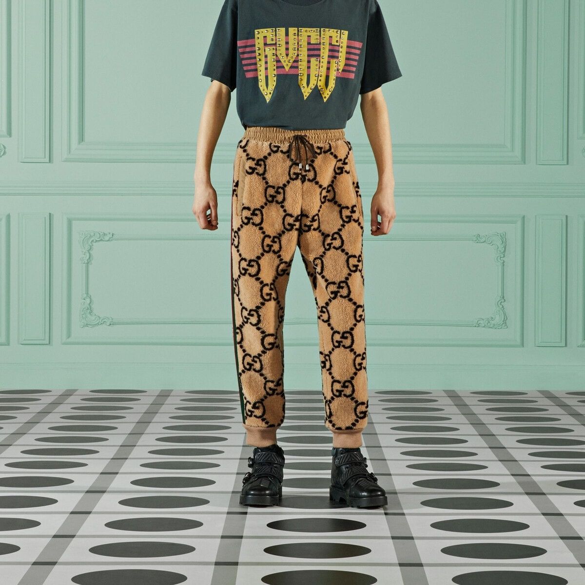 Gucci o1s1wg110125 GG Jacquard Jogging Pant in Multicolor Size US 28 / EU 44 - 4 Thumbnail