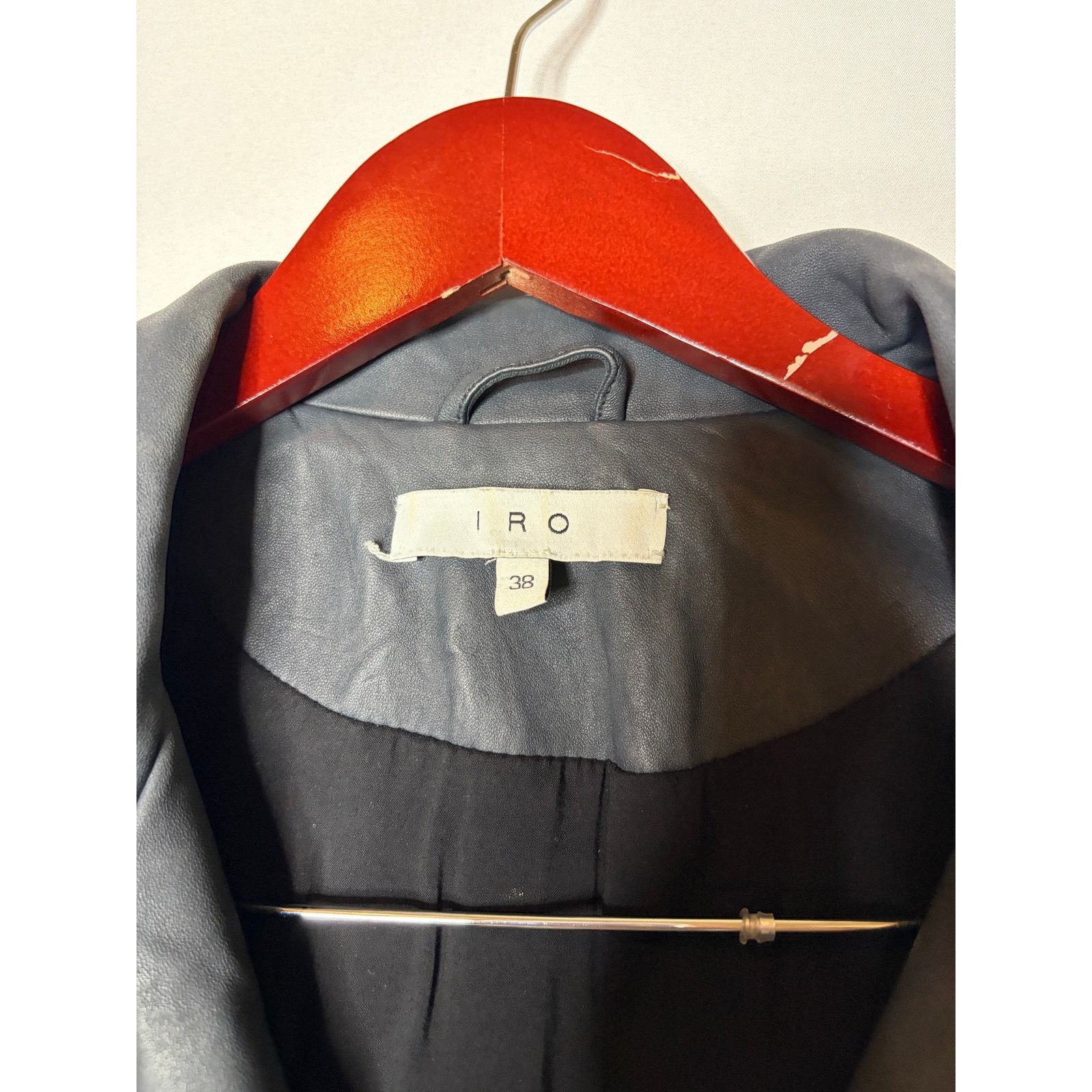 Iro IRO Han 100% Lamb Moto Leather Jacket sz FR 38 US 6 Size M / US 6-8 / IT 42-44 - 3 Thumbnail