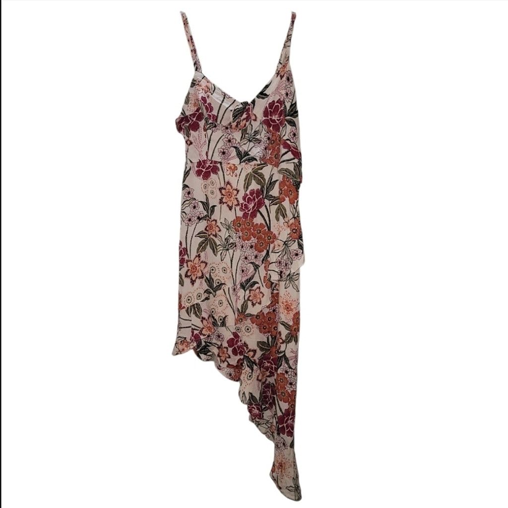 Other EUC Angie SleevelessFloral Rosette Trim AsymmetricalHemDress Size S / US 4 / IT 40 - 2 Thumbnail