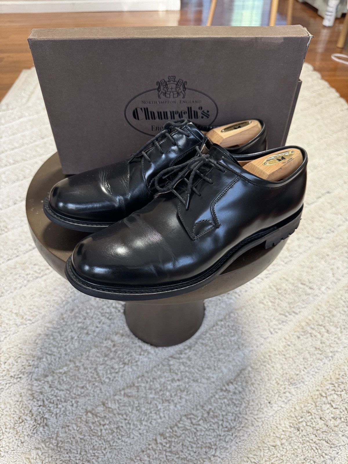 Church’s Newbridge Black Bright Calf Custom grade UK 9 F