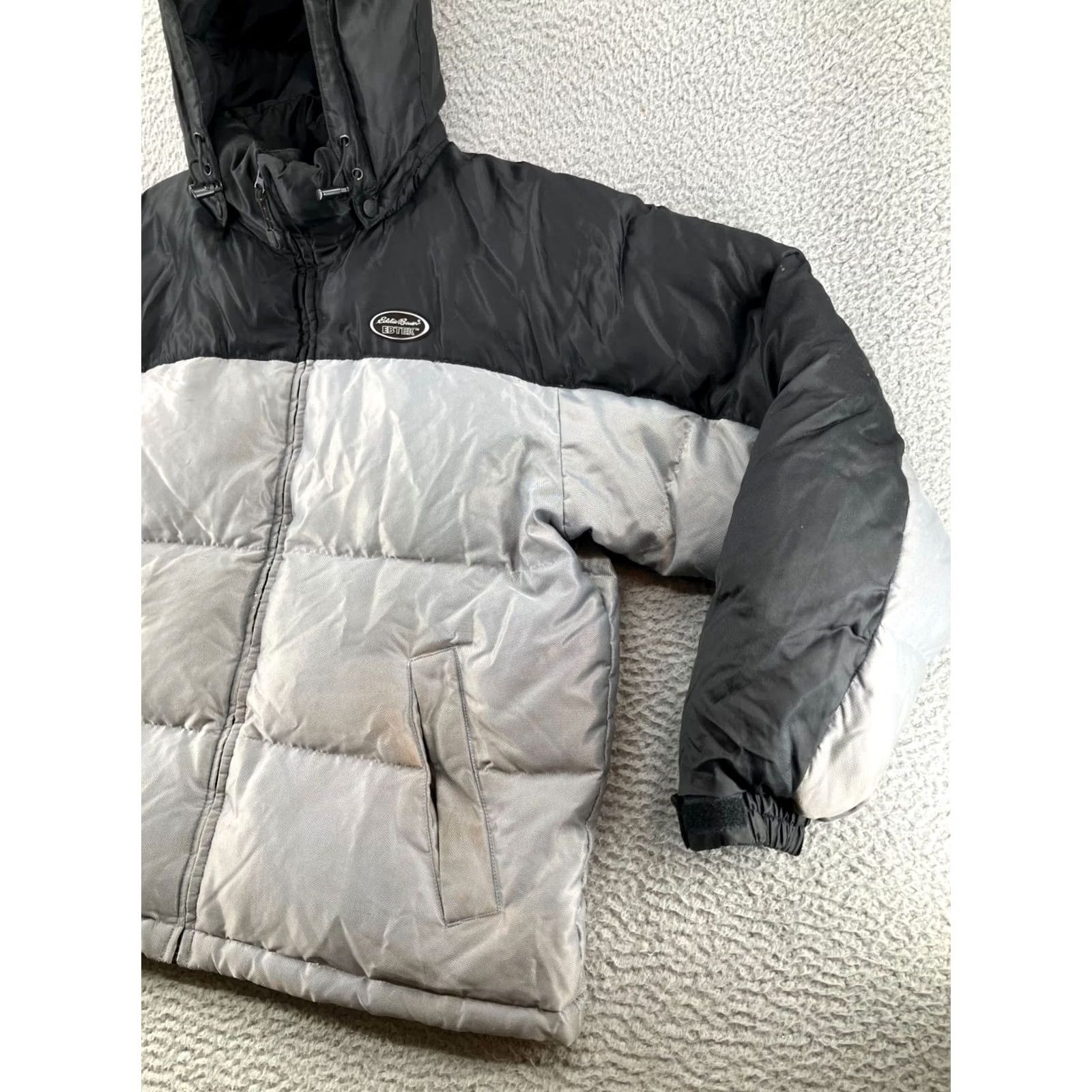Eddie Bauer Eddie Bauer EBTek Puffer Jacket Mens Medium Gray Goose Down Heavyweight Jacket Size US M / EU 48-50 / 2 - 3 Thumbnail