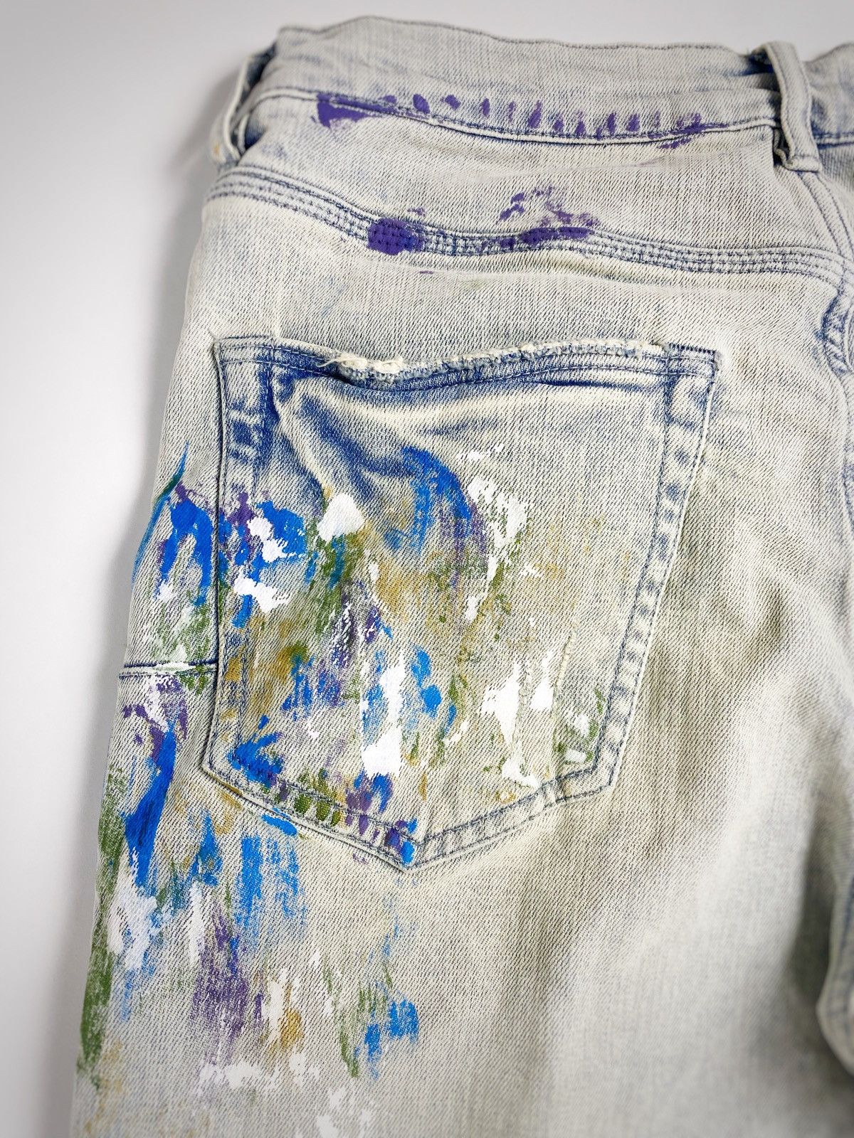 Purple Brand PURPLE BRAND Paint Splatter 32 Style P004 Slim Boot Jeans Size US 32 / EU 48 - 14 Thumbnail