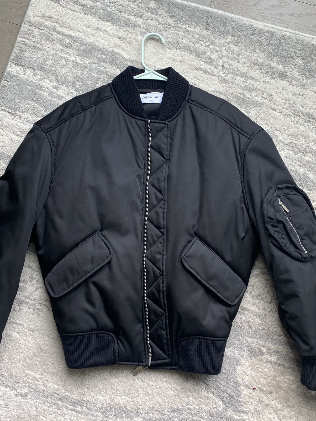 Off-White Off-White Black Bomber Size US M / EU 48-50 / 2 - 1 Thumbnail
