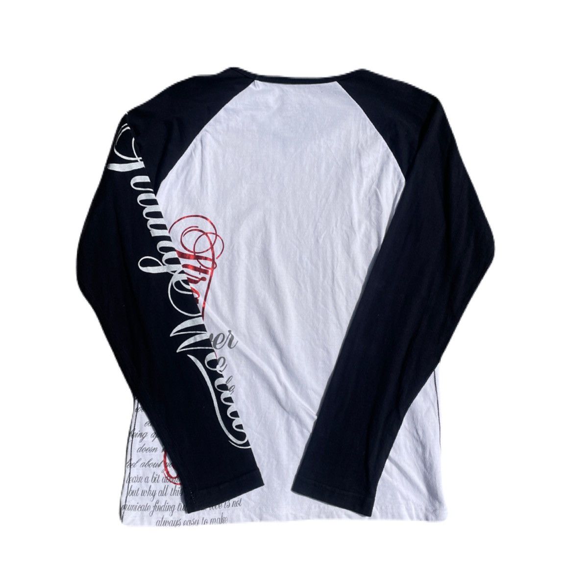 If Six Was Nine 2000s Japanese archive Vkei Poem Long Sleeve Tee Y2K Size US S / EU 44-46 / 1 - 4 Thumbnail