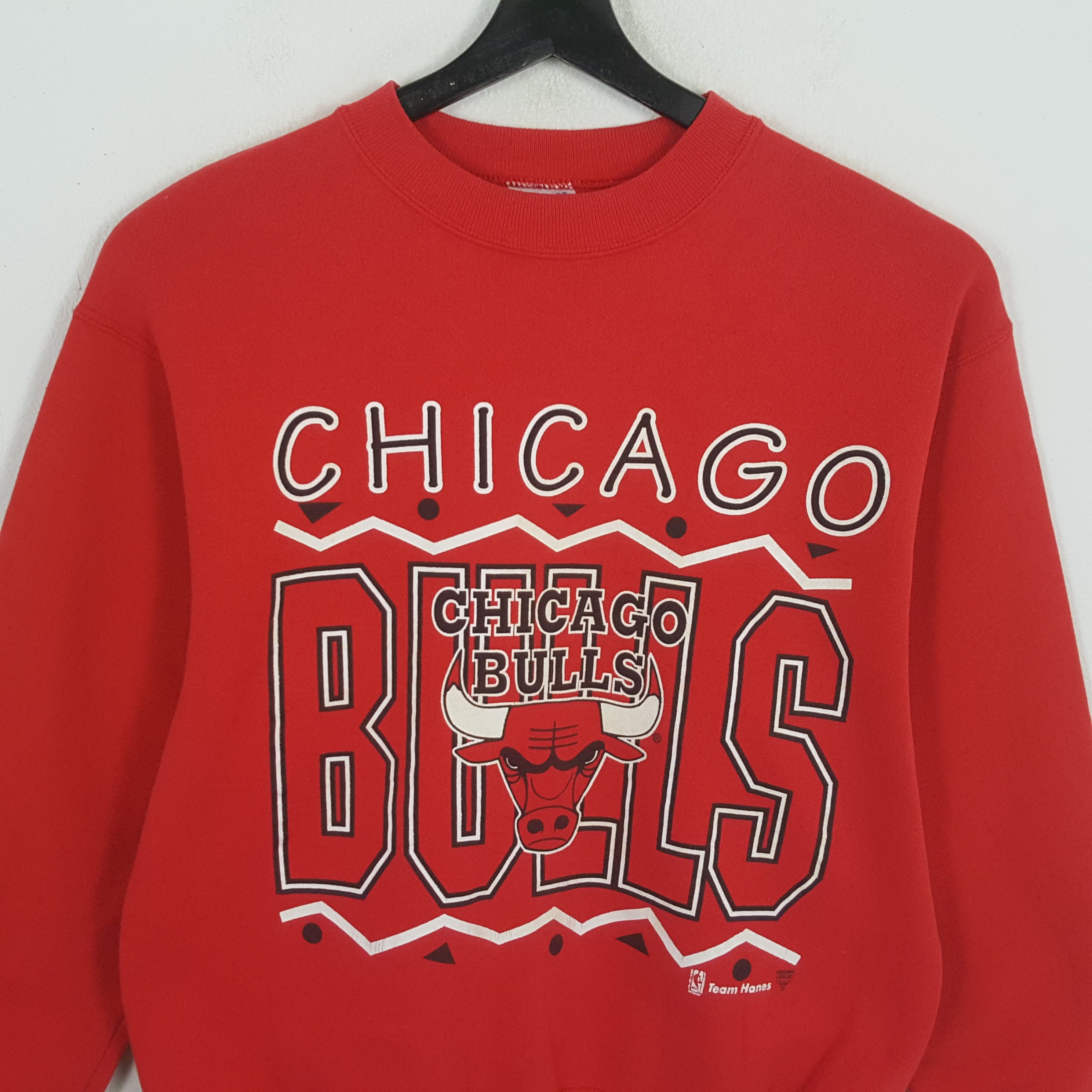NBA × Vintage NBA CHICAGO BULLS Basketball Team Vintage Sweatshirt Size US M / EU 48-50 / 2 - 2 Thumbnail