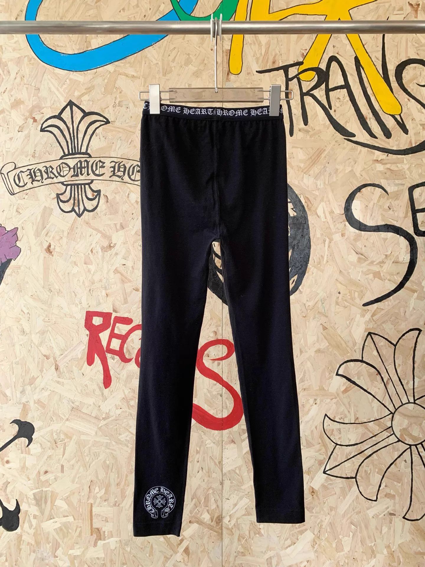 Chrome Hearts Chrome Hearts New Embroidered Yoga Leggings M Size 27" / US 4 / IT 40 - 5 Thumbnail