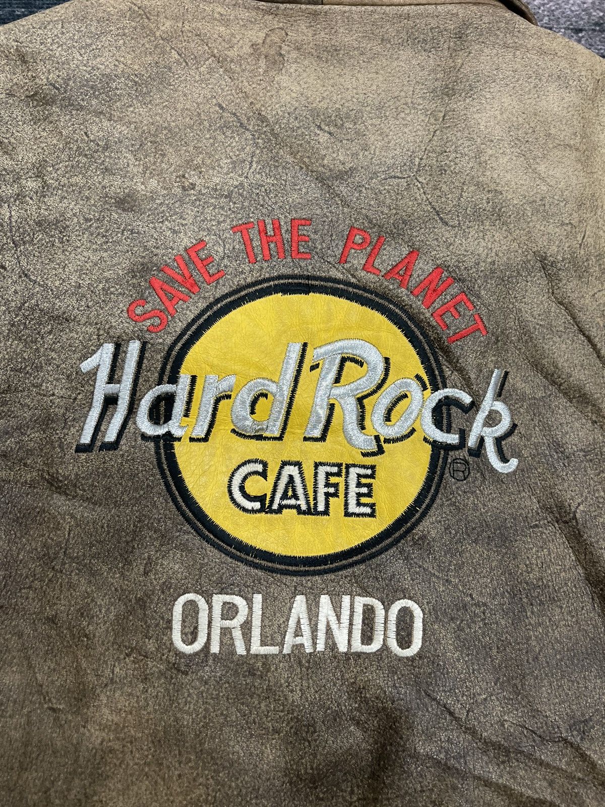 Hard Rock Cafe Vintage Hard Rock Cafe Leather Bomber Jacket Size US L / EU 52-54 / 3 - 16 Thumbnail