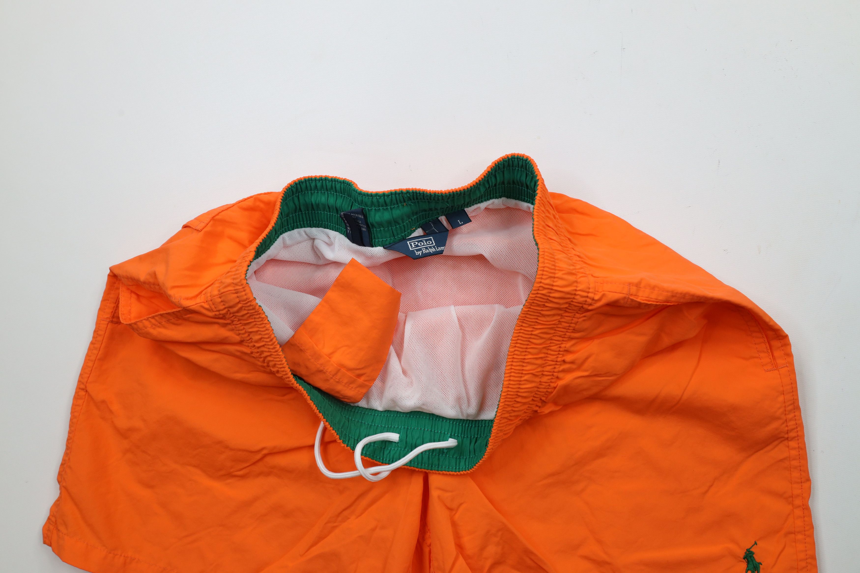 Ralph Lauren × Vintage Vintage 90s Ralph Lauren Above Knee Lined Shorts Swim Trunks Size US 34 / EU 50 - 7 Thumbnail