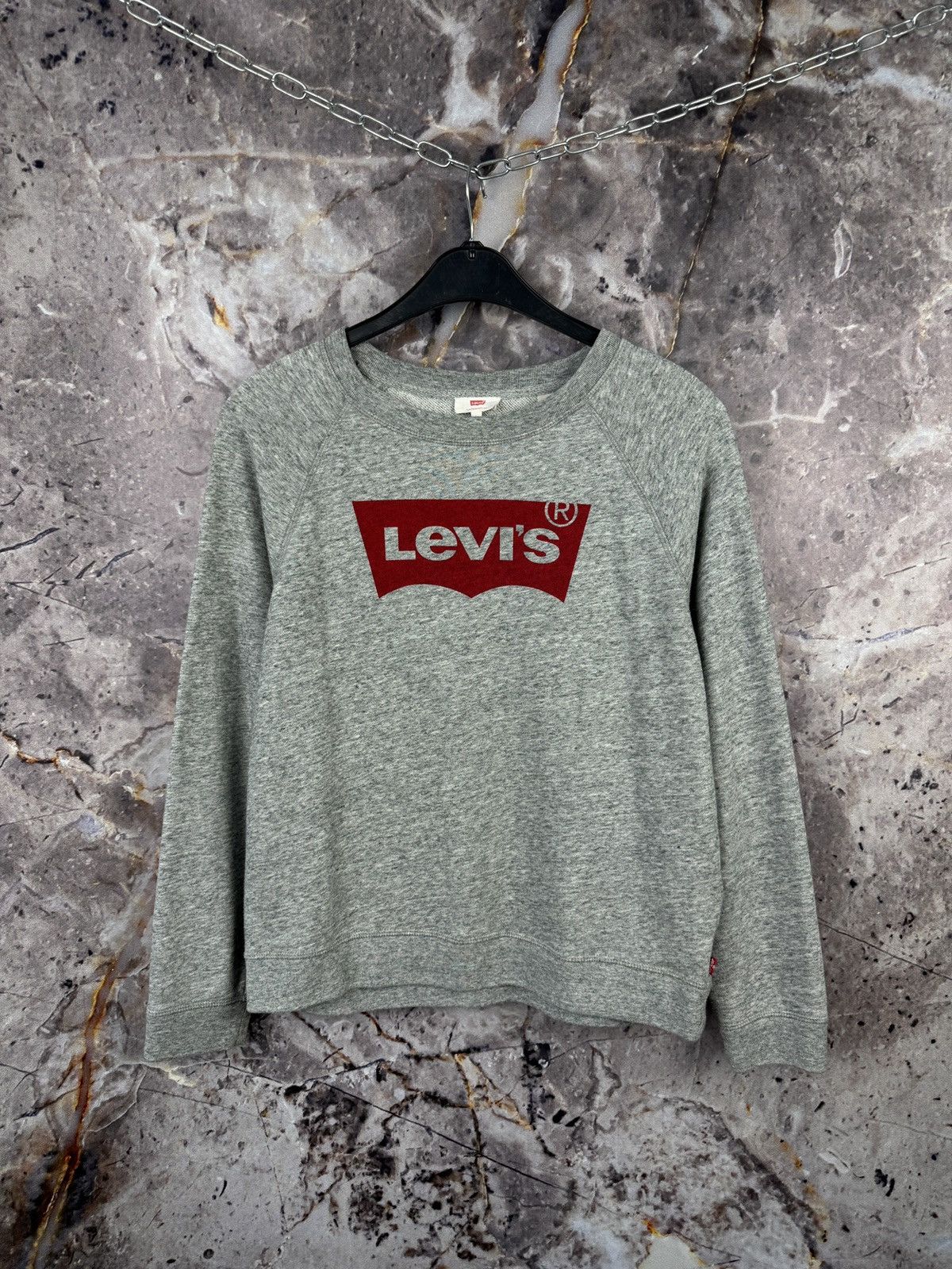 Levi's Women’s Levi’s Sweatshirt Pullover Gray Streetwear Size L Size L / US 10 / IT 46 - 1 Thumbnail