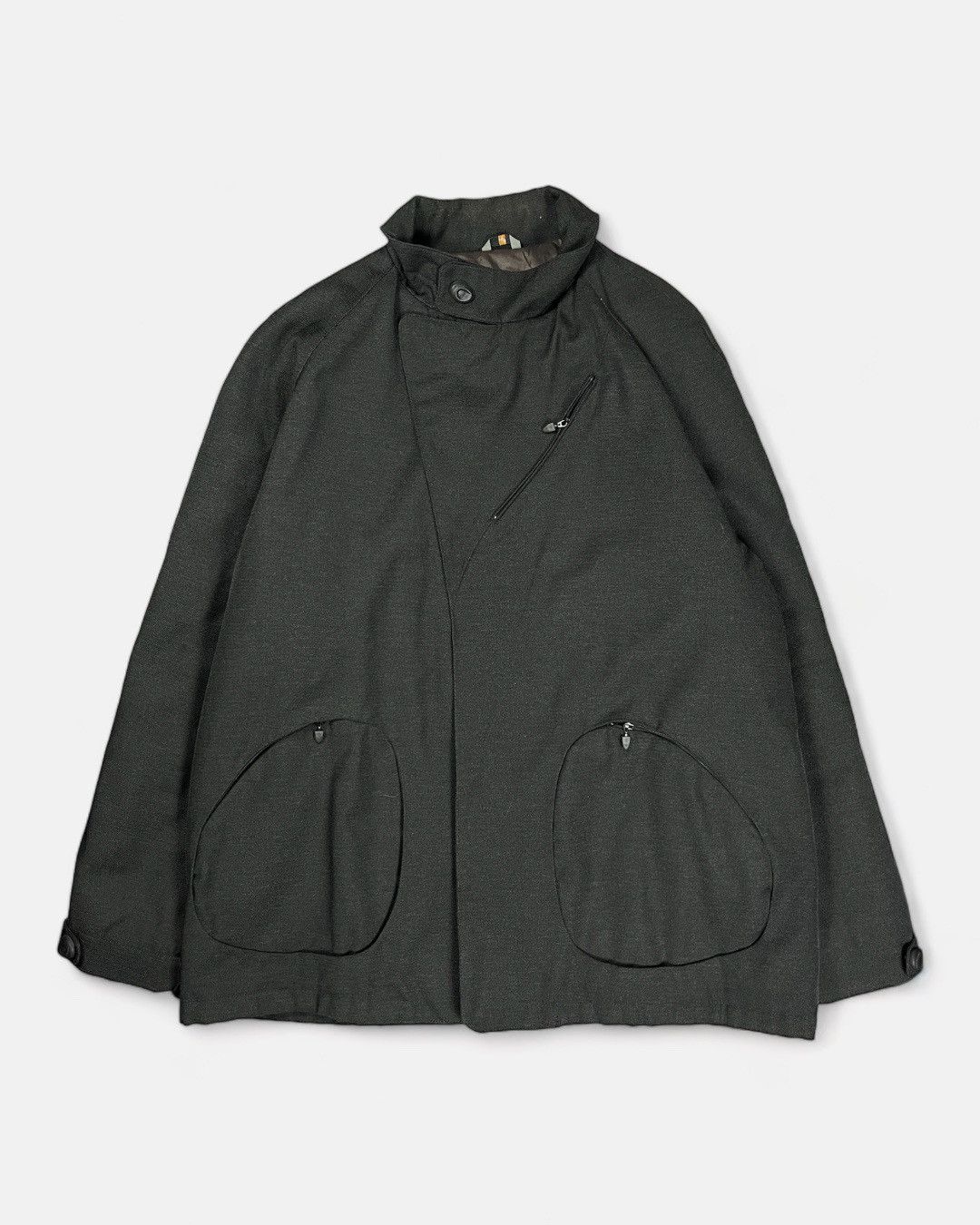 Image of Mandarina Duck - 90’S Backpack/egg Cell Pockets Jacket in Black, Men's (Size XL)